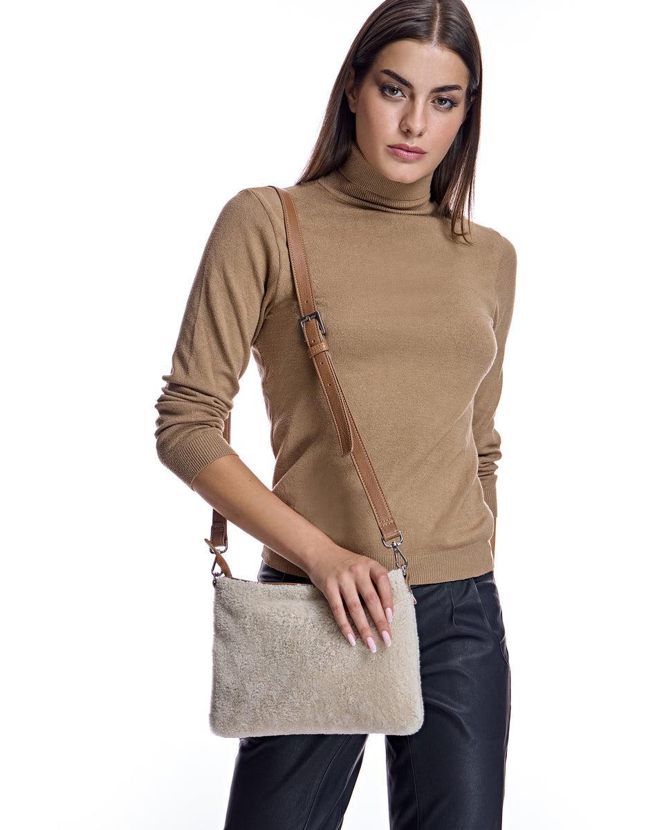 Shearling Lamb Handbag Product Image