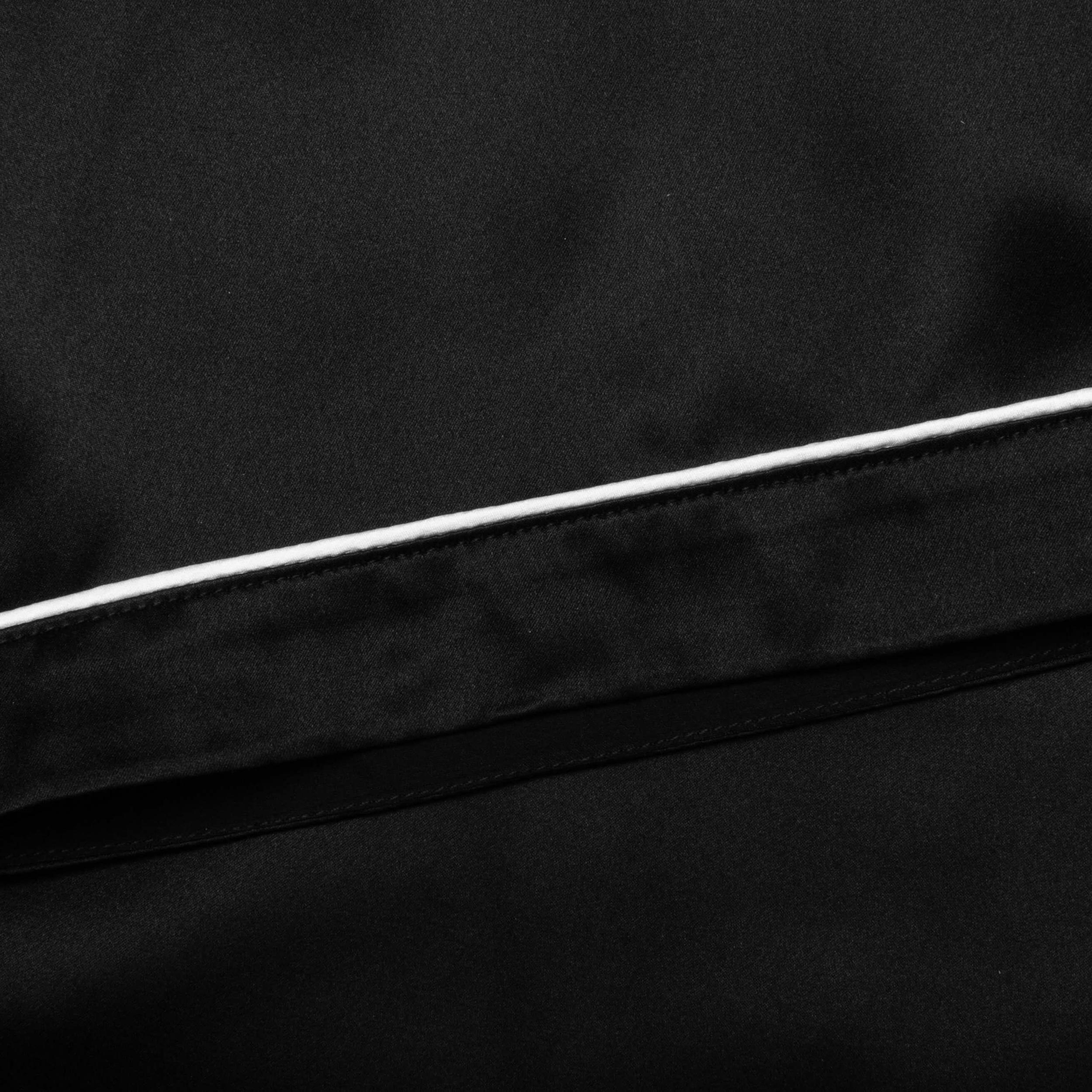 Baptiste Silk Shirt - Black Male Product Image