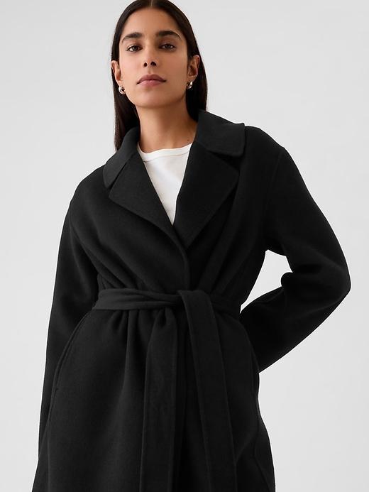 Belted Double-Faced Wool Coat Product Image