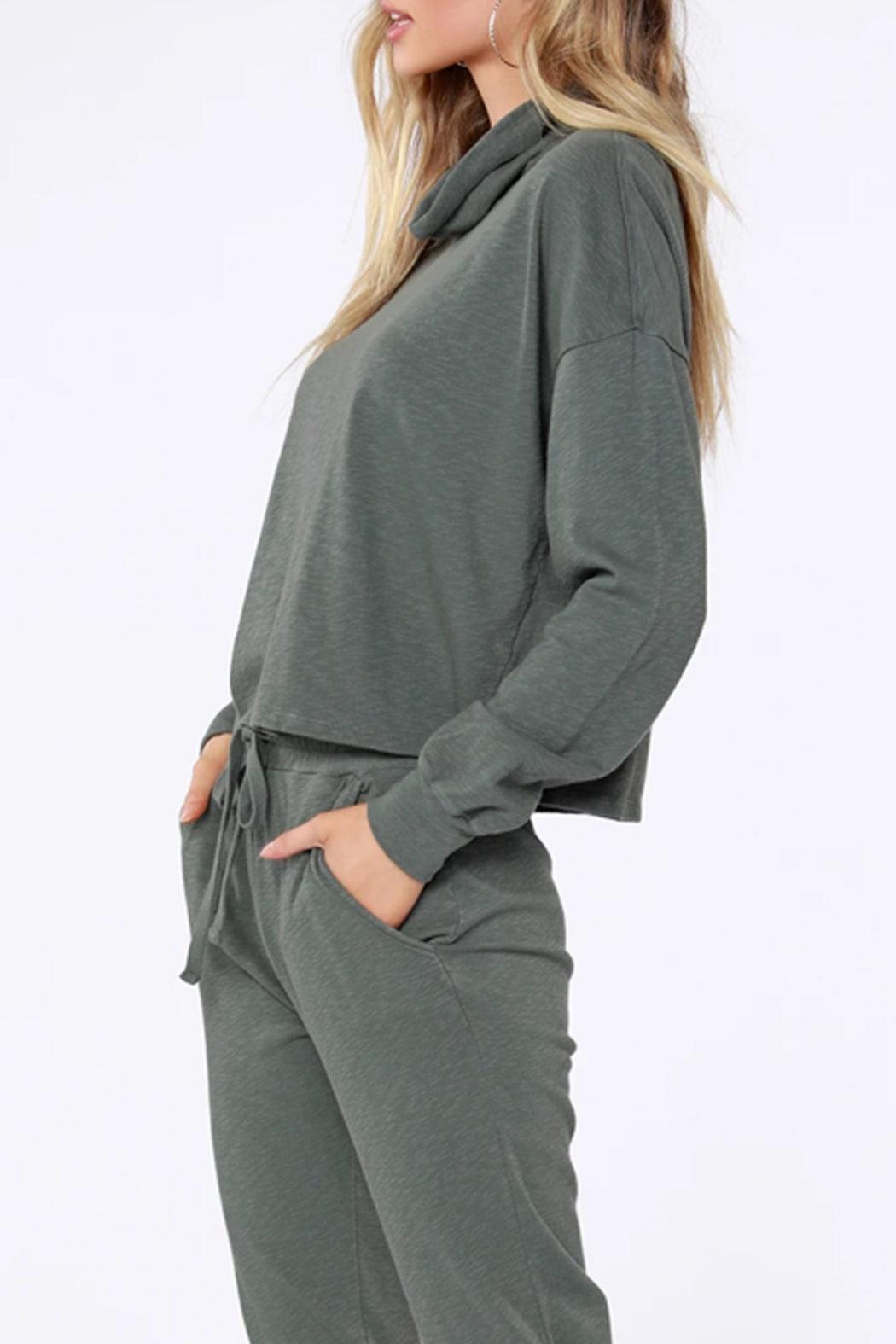 Sustainable Mock Neck Top Product Image