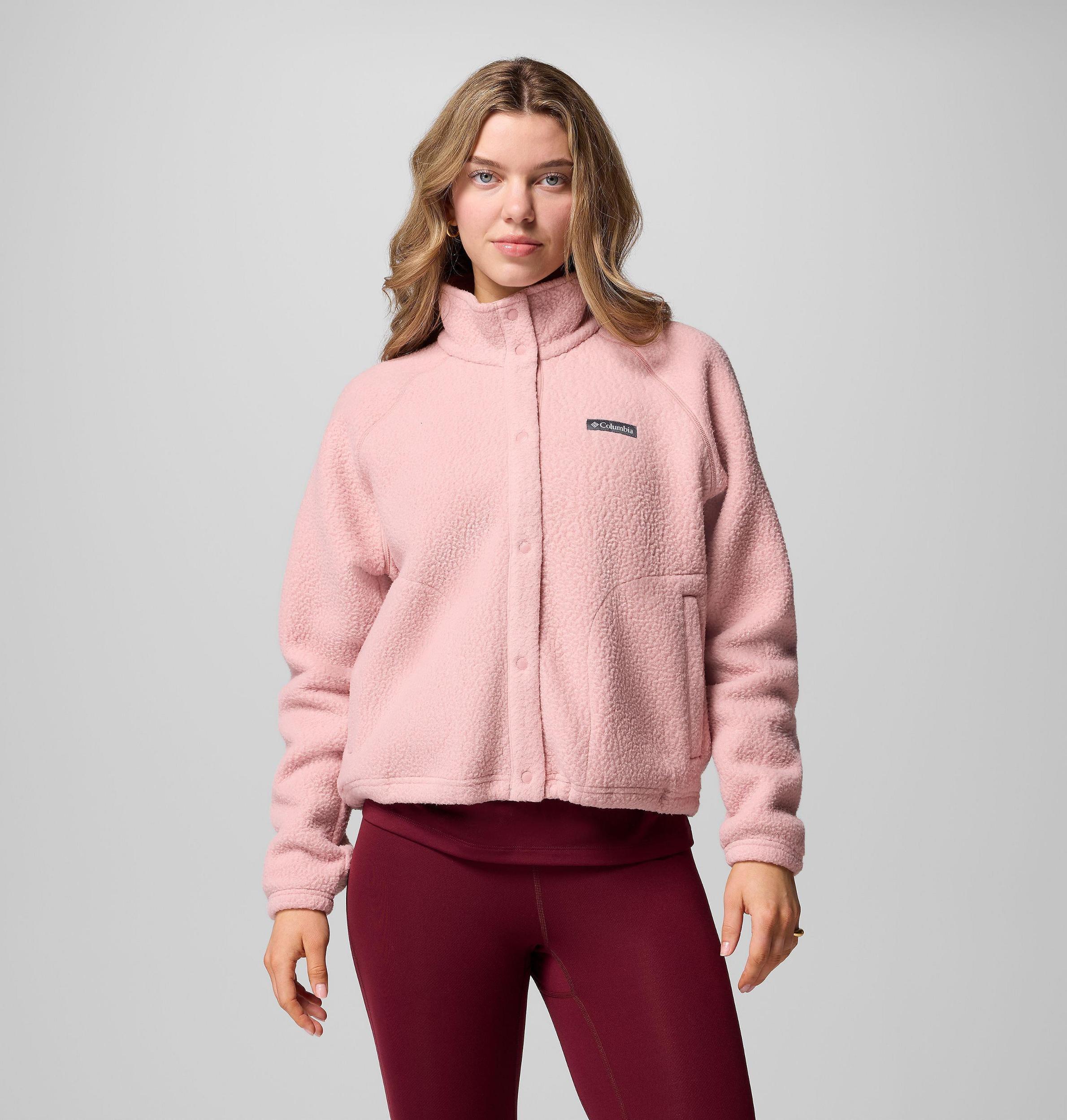 Columbia Womens Jasper Ridge Pebbled Fleece Full Snap- Product Image