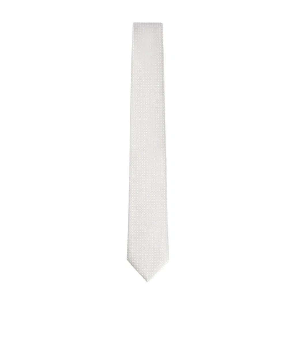 HUGO BOSS Silk Tie In White Product Image