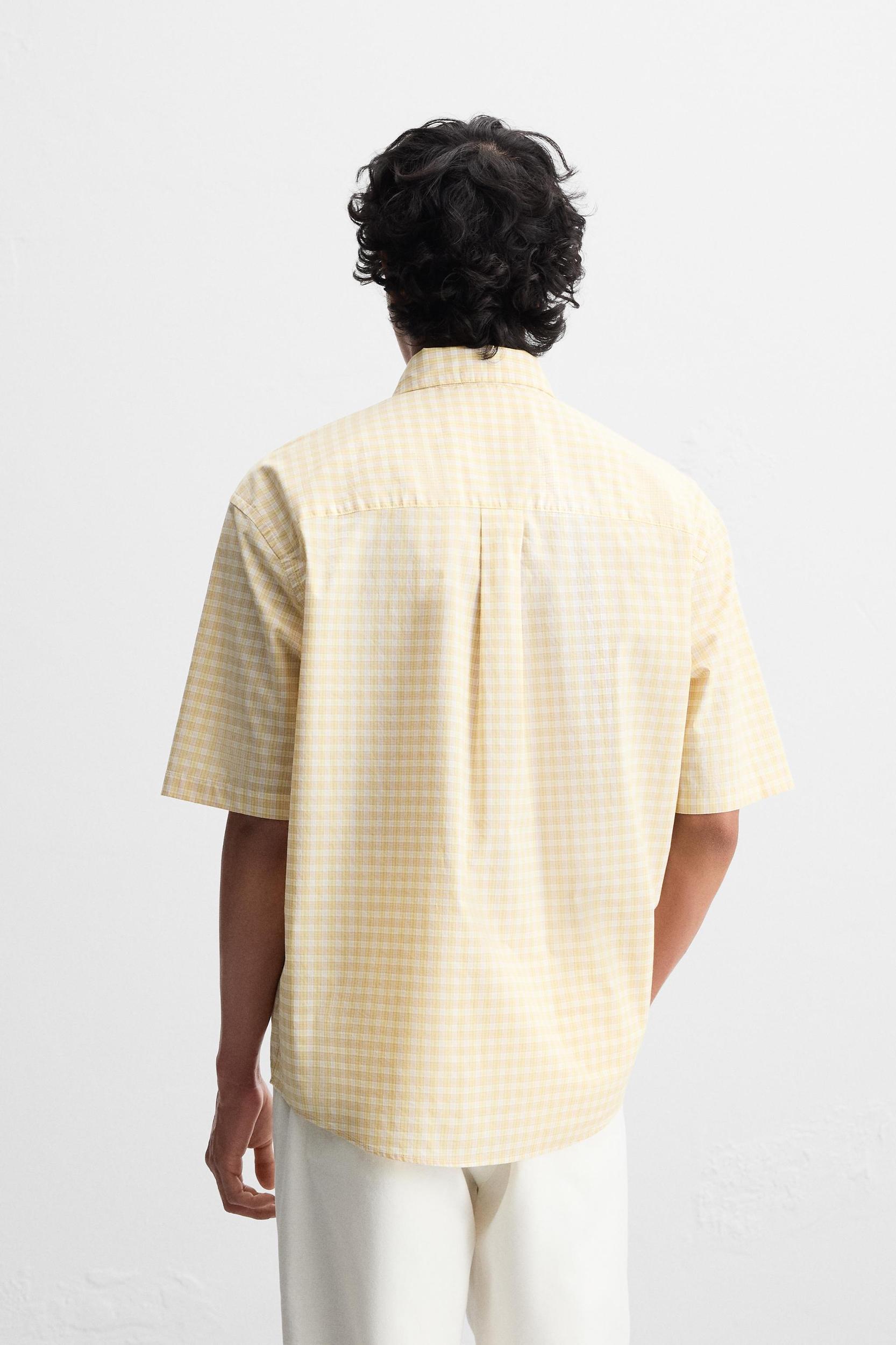 RELAXED FIT CHECKERED SHIRT Product Image