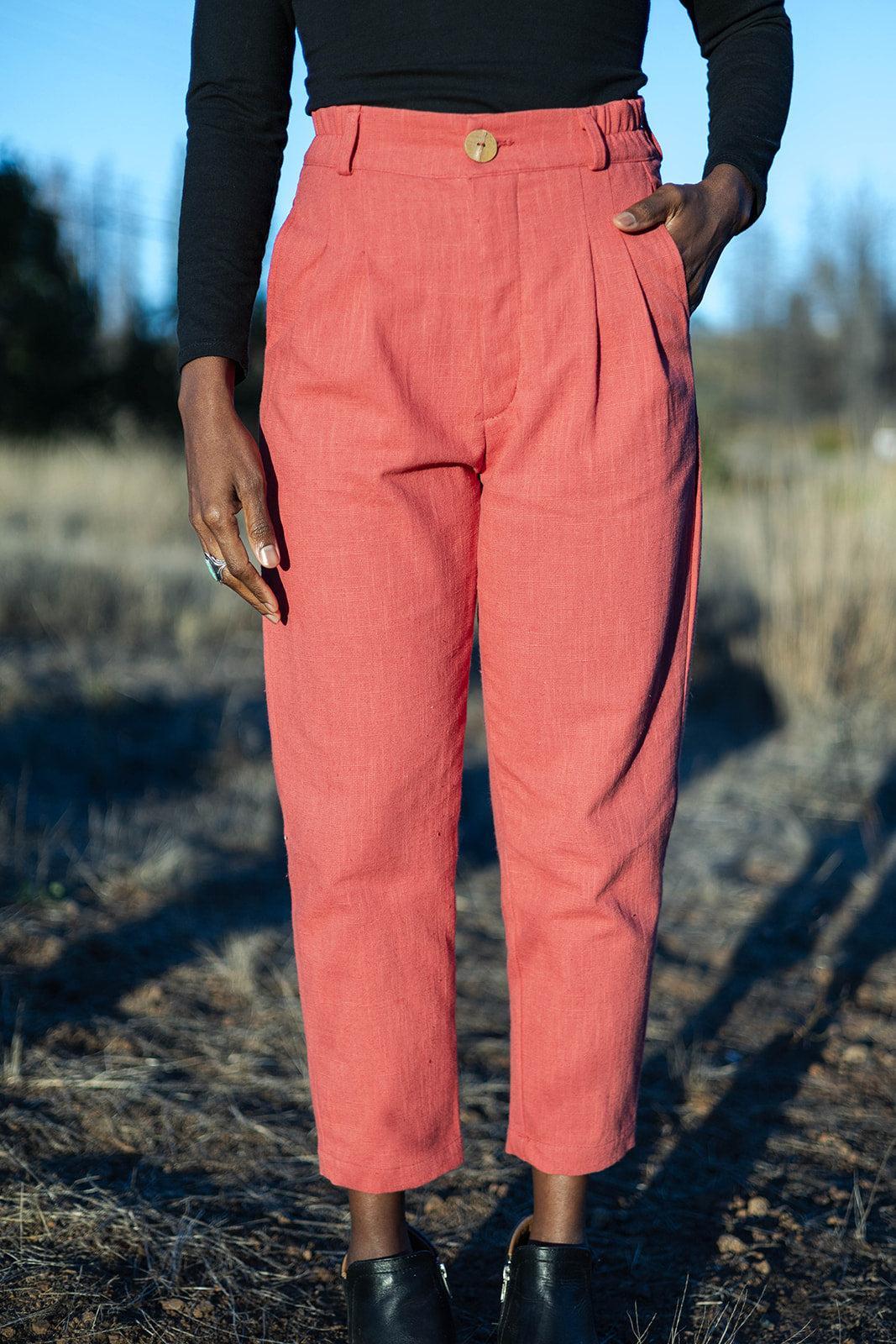 Perfect Pant in Red Sherbert Canvas Product Image