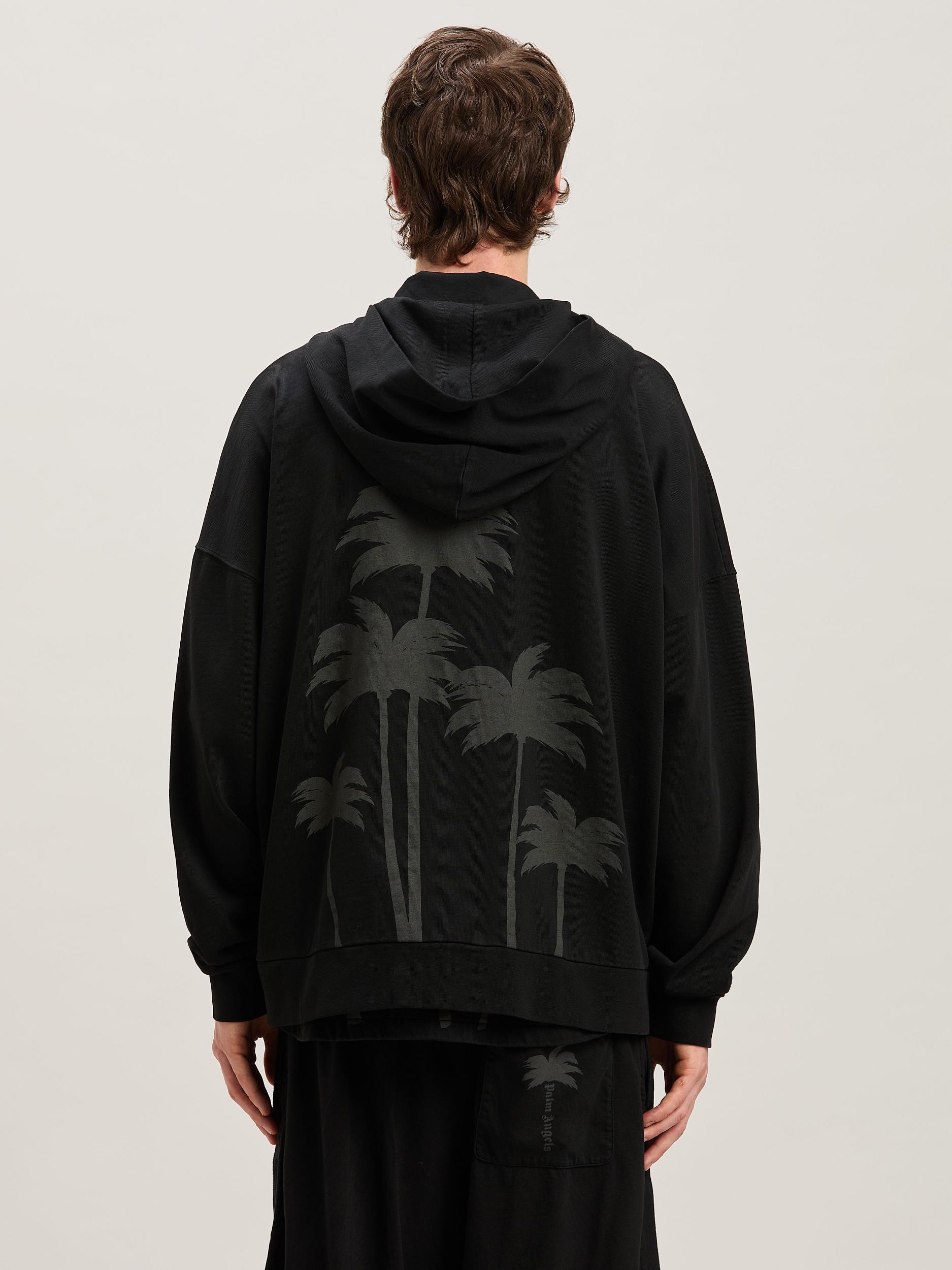 PALMS ZIPPED HOODY VINTAGE BLACK - VINTA Product Image