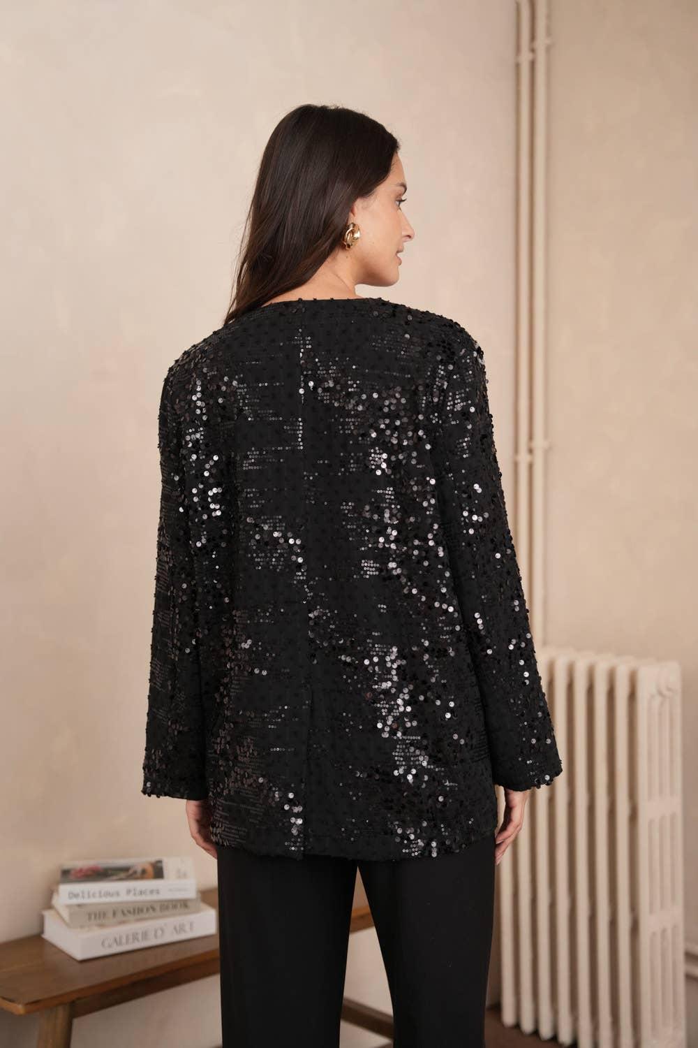 2-in-1 Sequin Vest Jacket Product Image