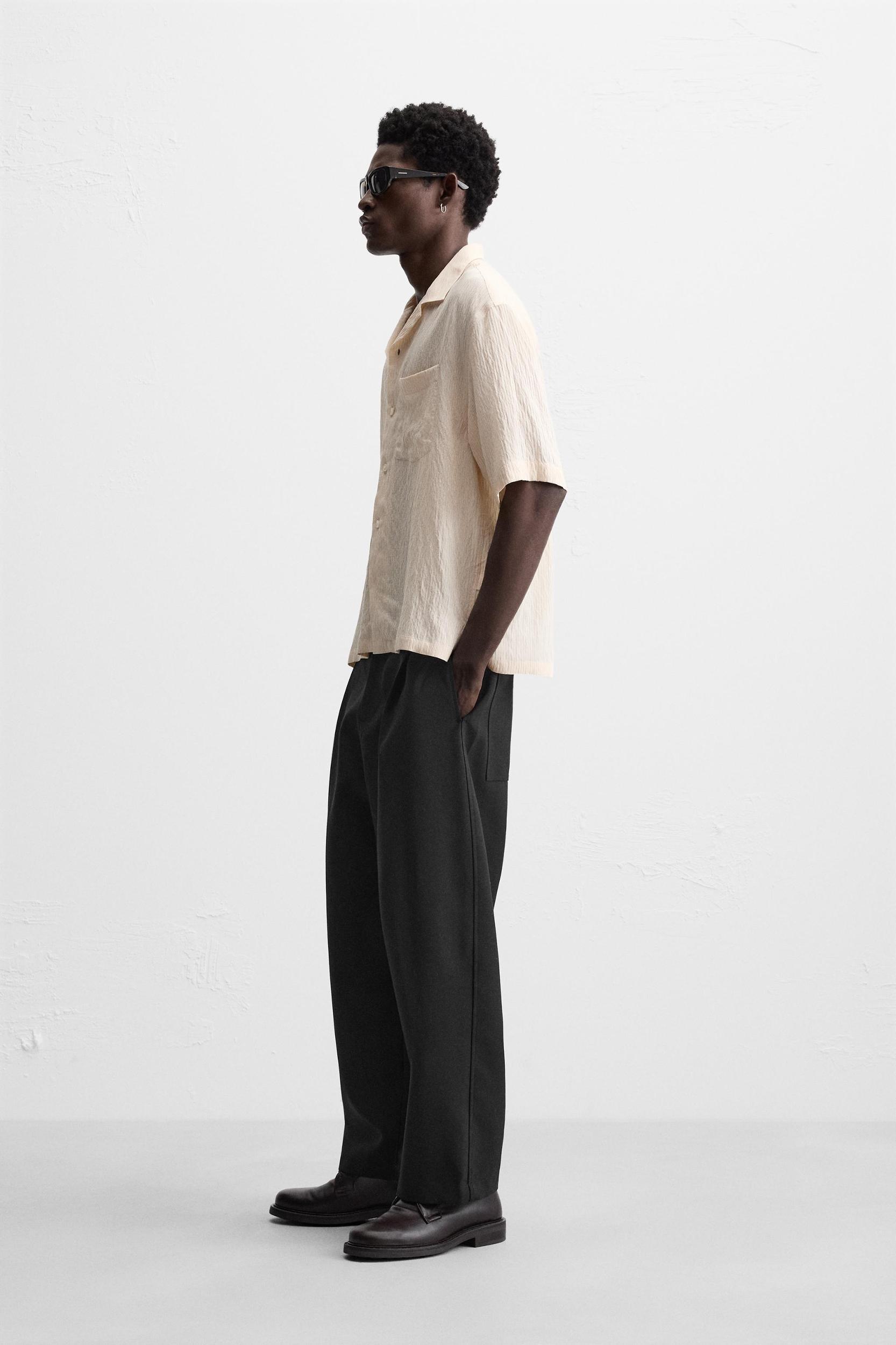 TEXTURED STRIPED SHIRT Product Image