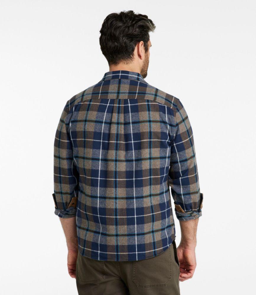 Men's Scotch Plaid Flannel Shirt, Snap-Front, Slightly Fitted Untucked Fit Product Image