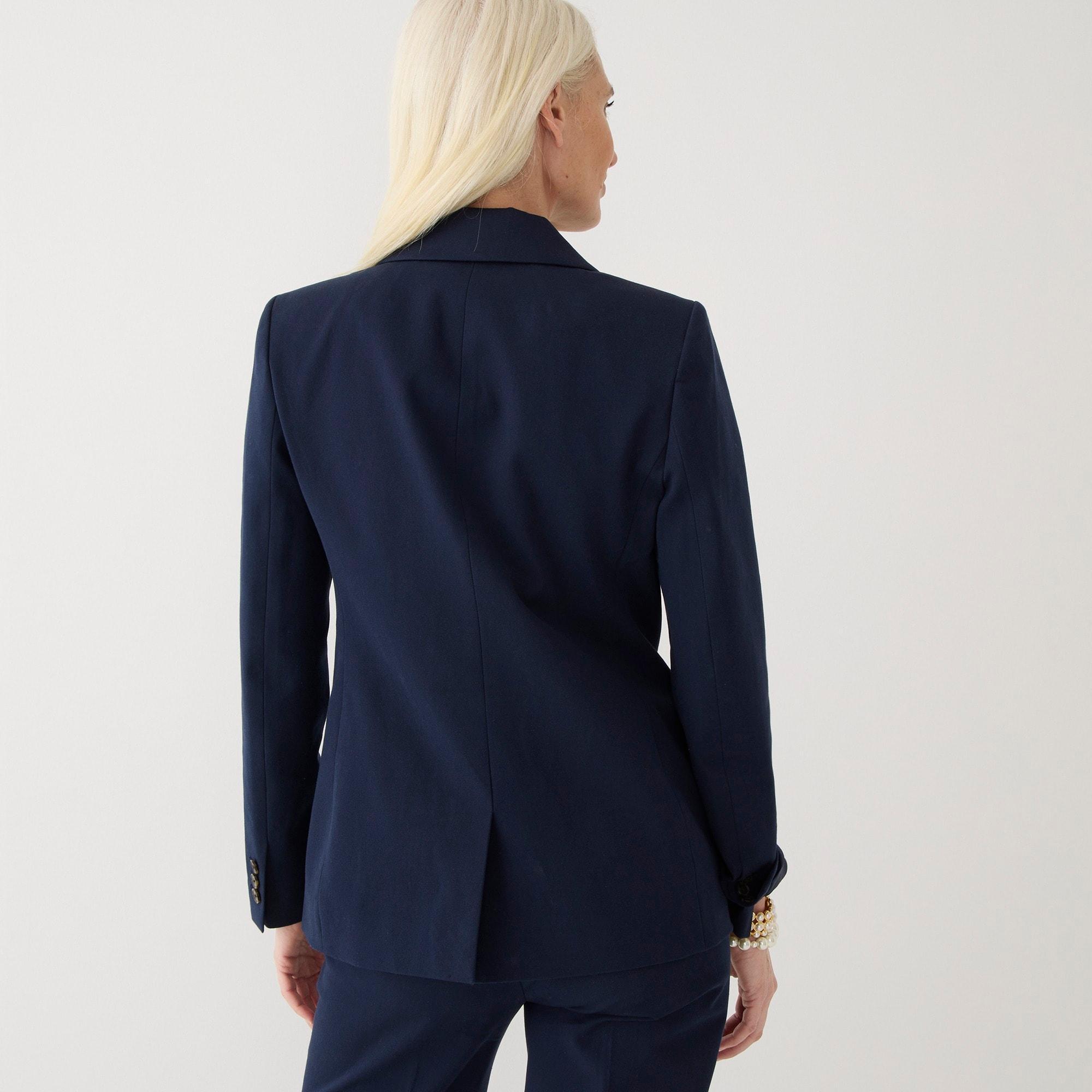 Devon blazer in bi-stretch cotton blend Product Image