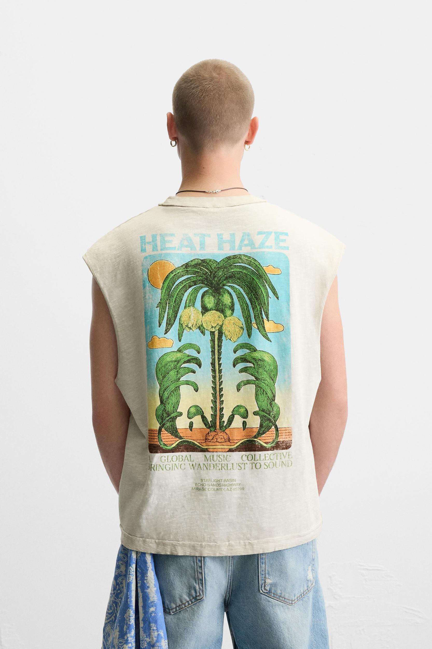 WASHED PRINT TANK TOP Product Image