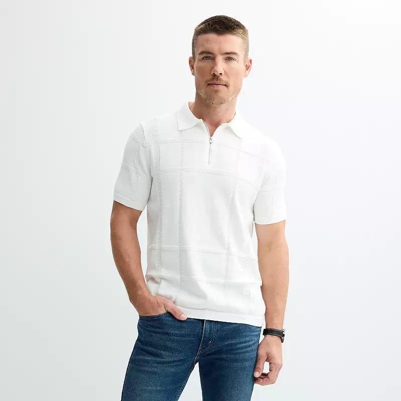 Mens Apt. 9 Morley 1/4-Zip Short Sleeve Polo Shirt Product Image