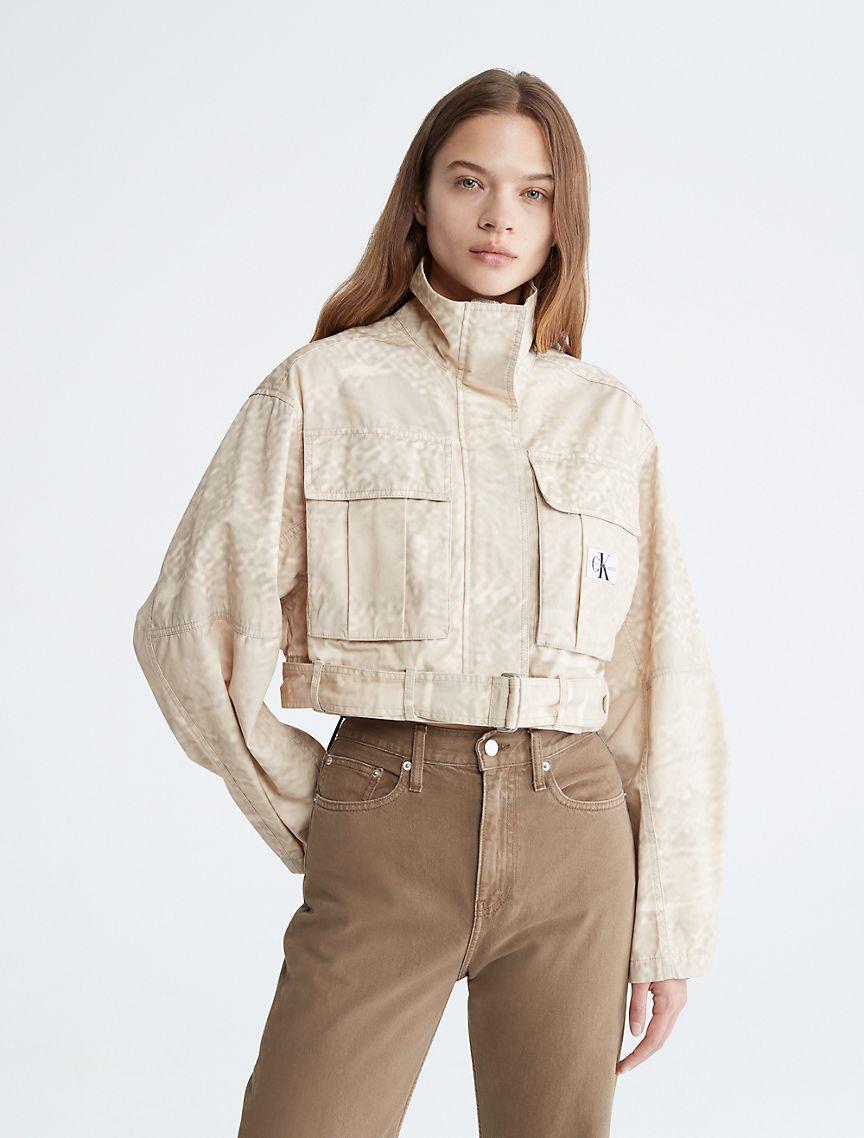 Cropped Belted Utility Jacket Product Image