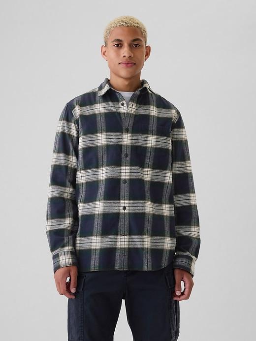 Organic Cotton Flannel Shirt Product Image