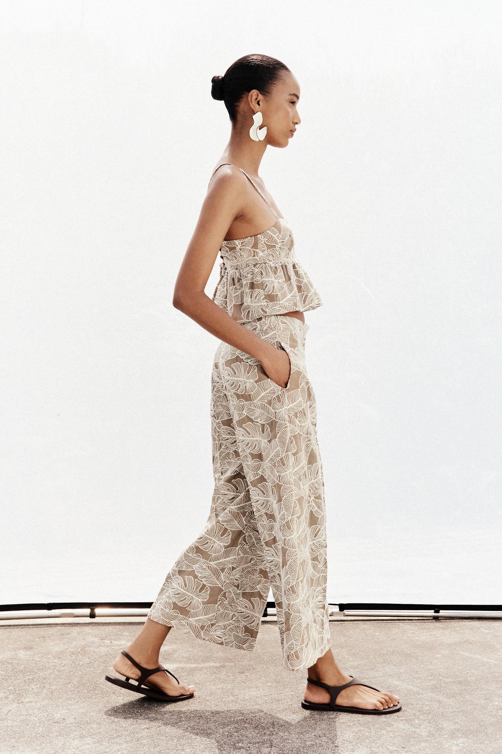 EMBROIDERED CULOTTES Product Image