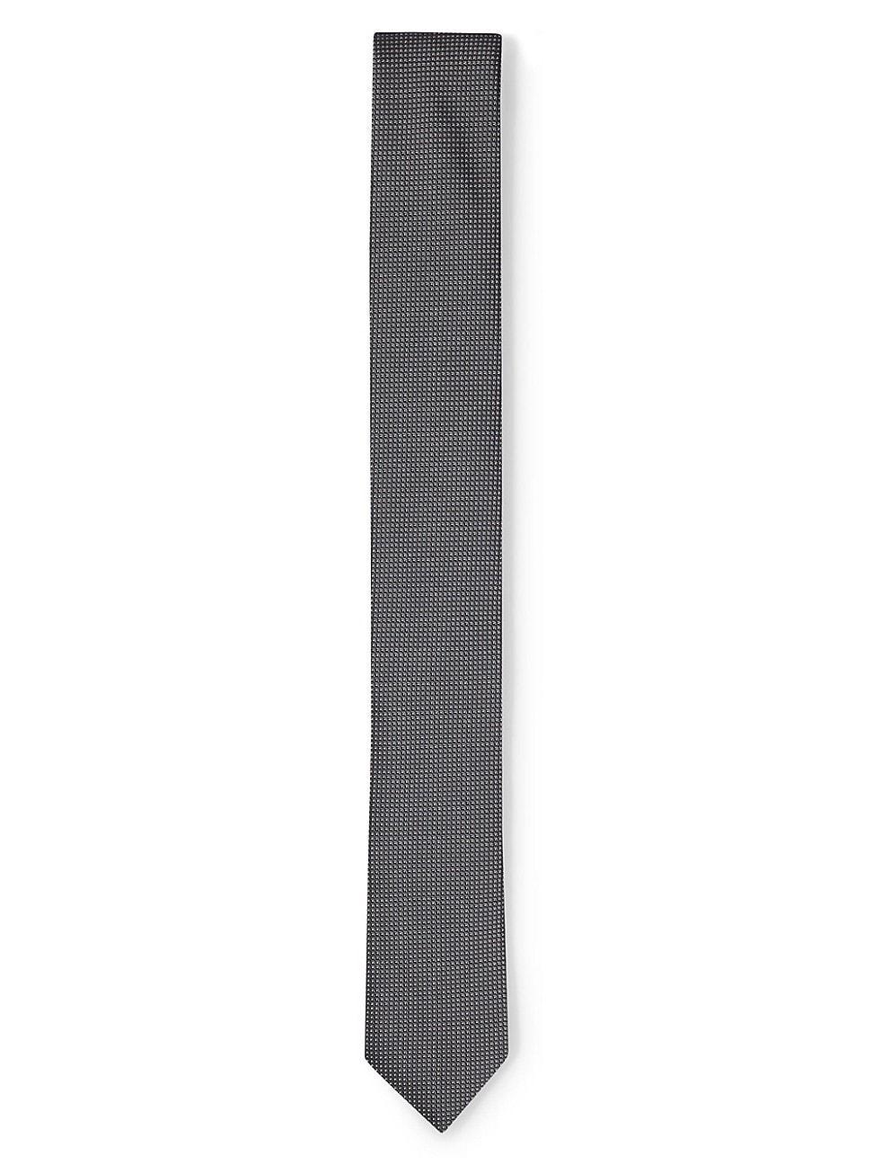 Mens Micro-Patterned Tie In Pure Silk Product Image