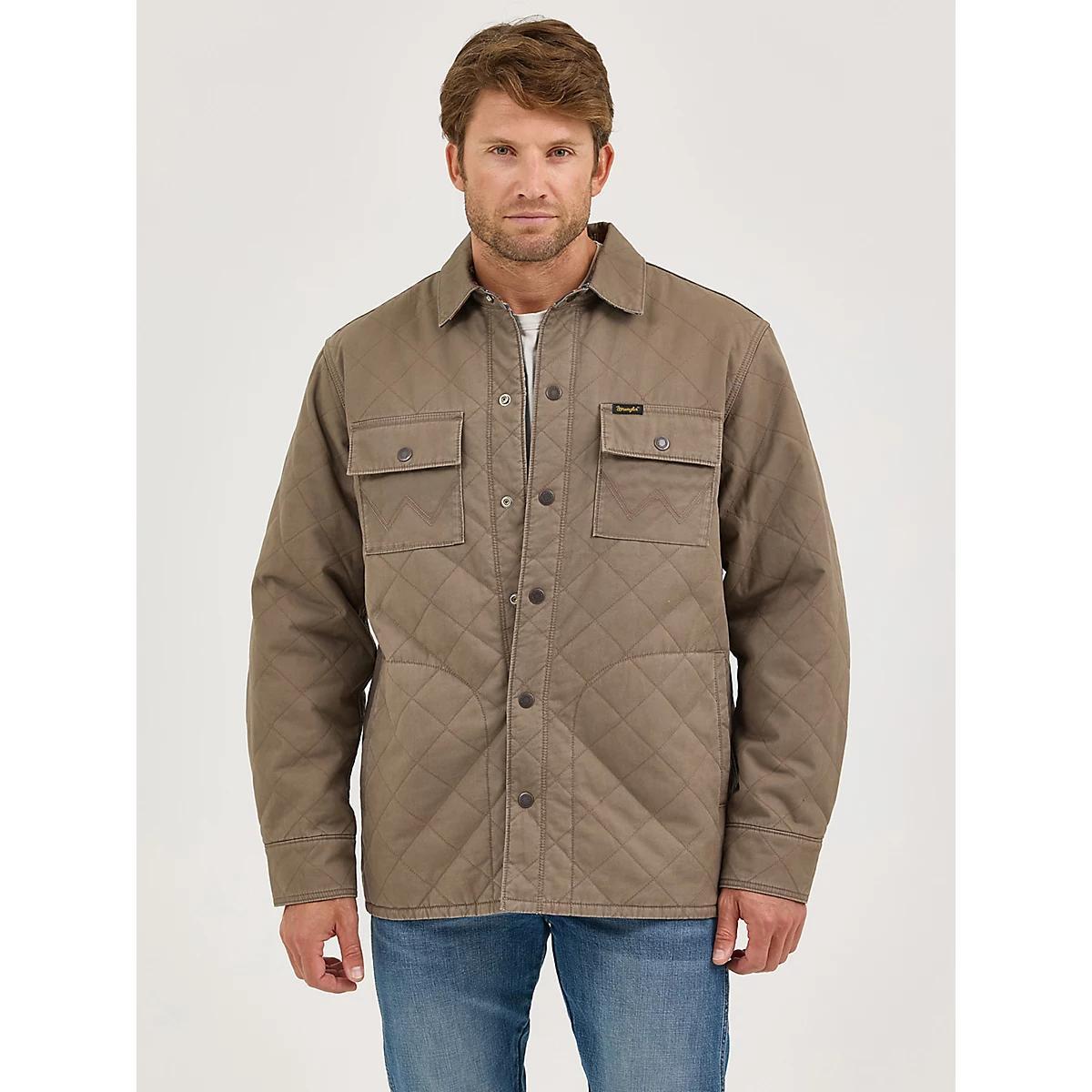 Men's Reversible Quilted Jacket in Chocolate Chip Product Image