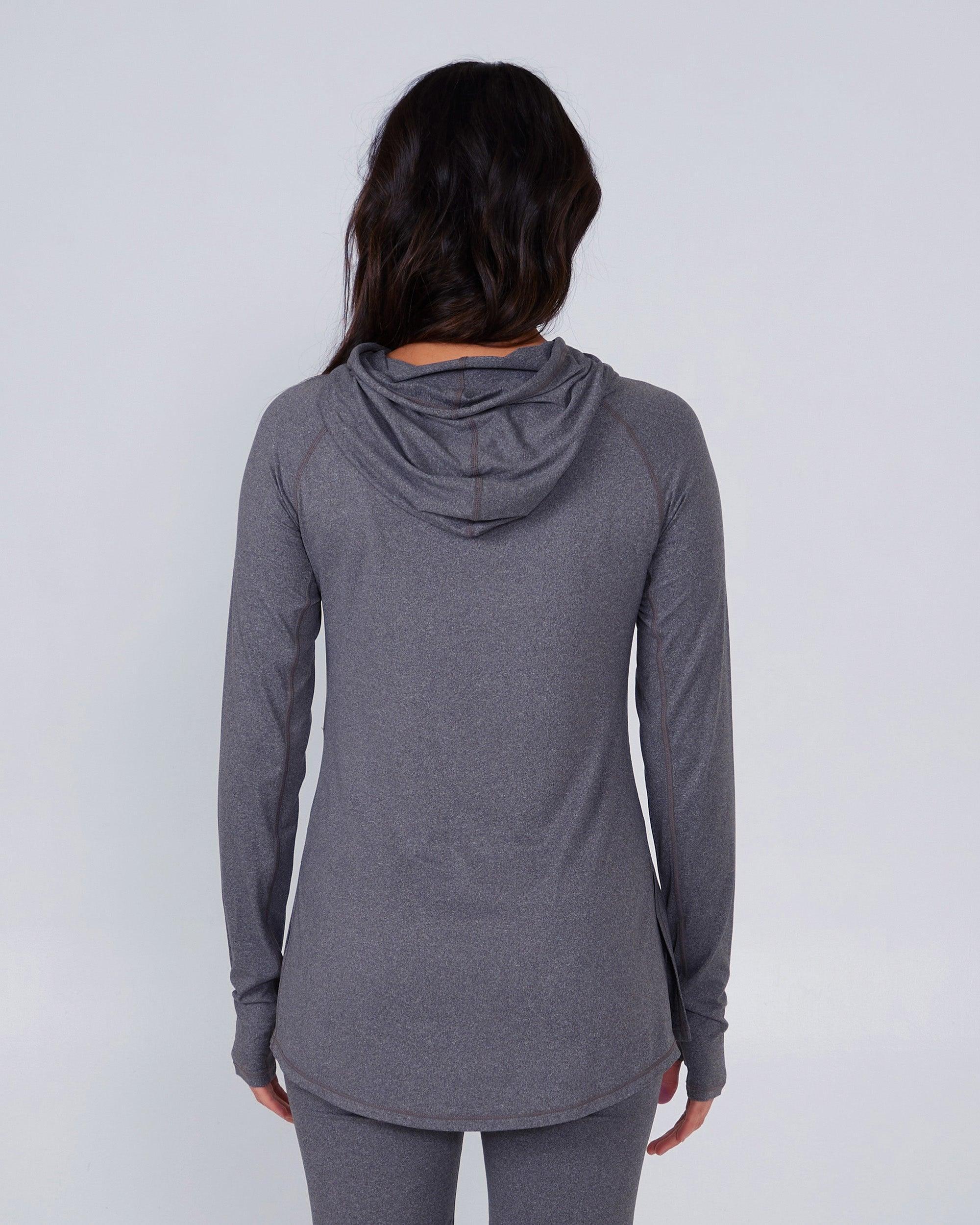 Thrill Seekers Sunshirt Hoodie - Charcoal Female Product Image