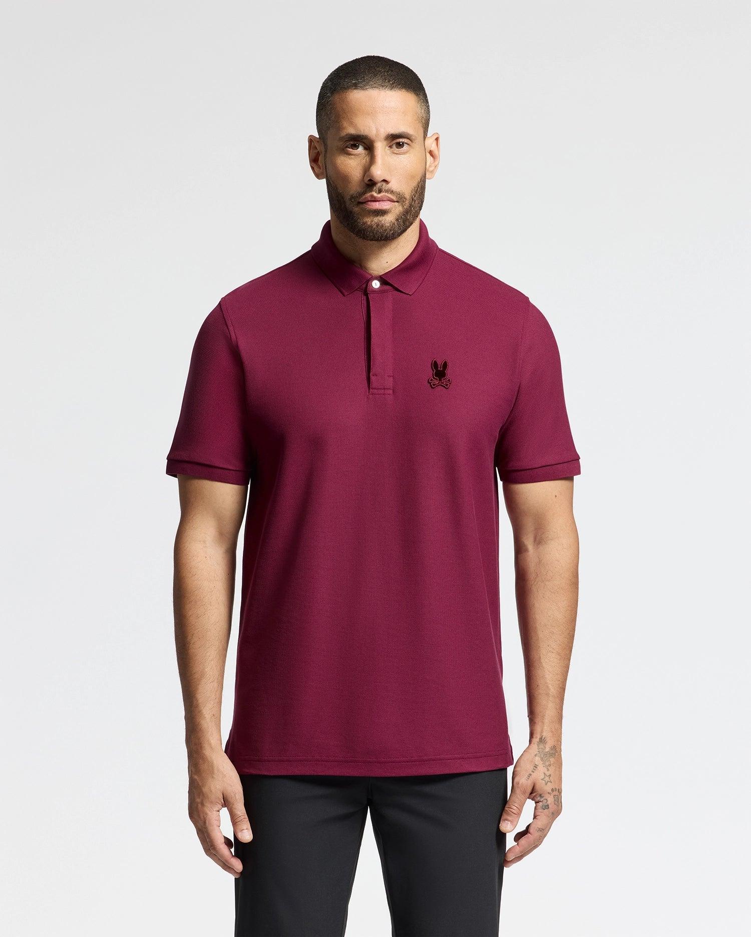 Mens Branson Pique Polo 607 CRIMSON / XL Product Image