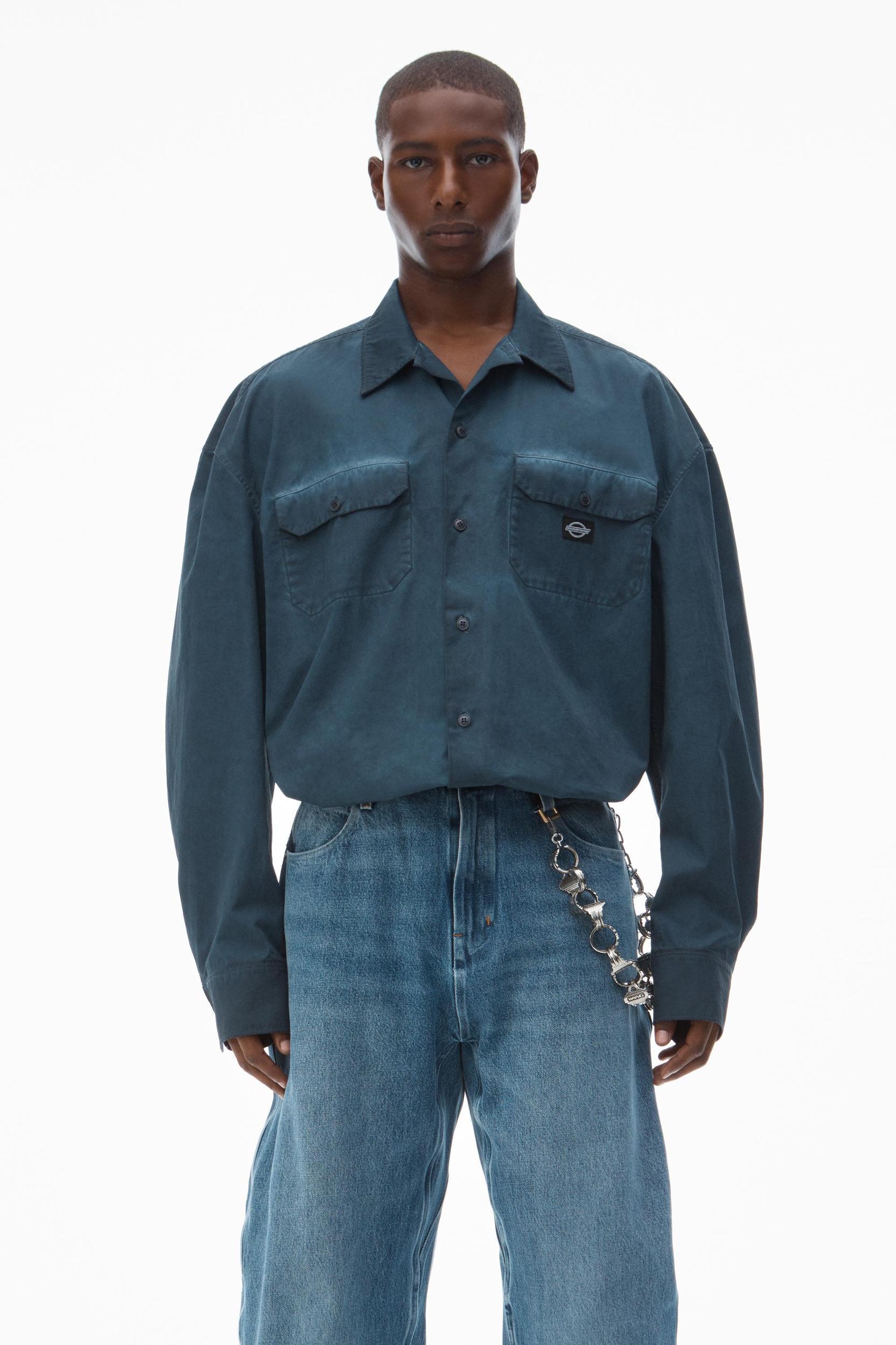 Oversized Workwear Shirt In Cotton Product Image
