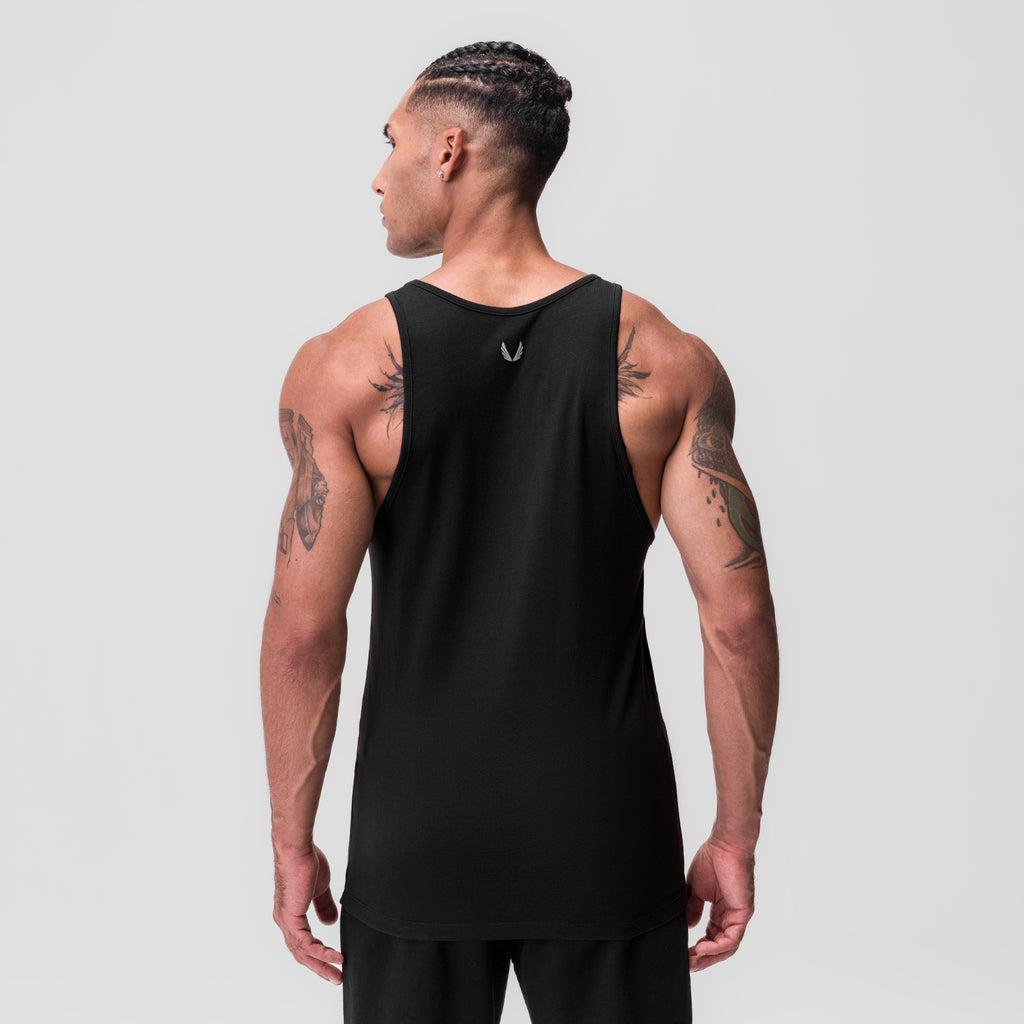 0847. CottonPlus™ Standard Slim Tank - Black Product Image