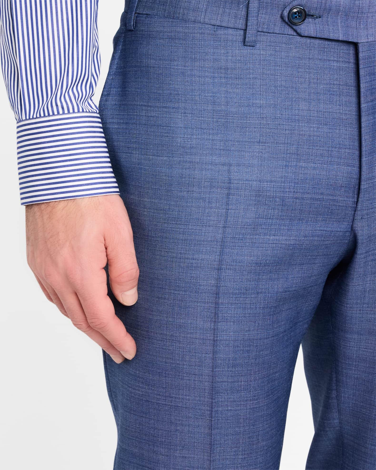 Men's Textured Solid Suit Product Image
