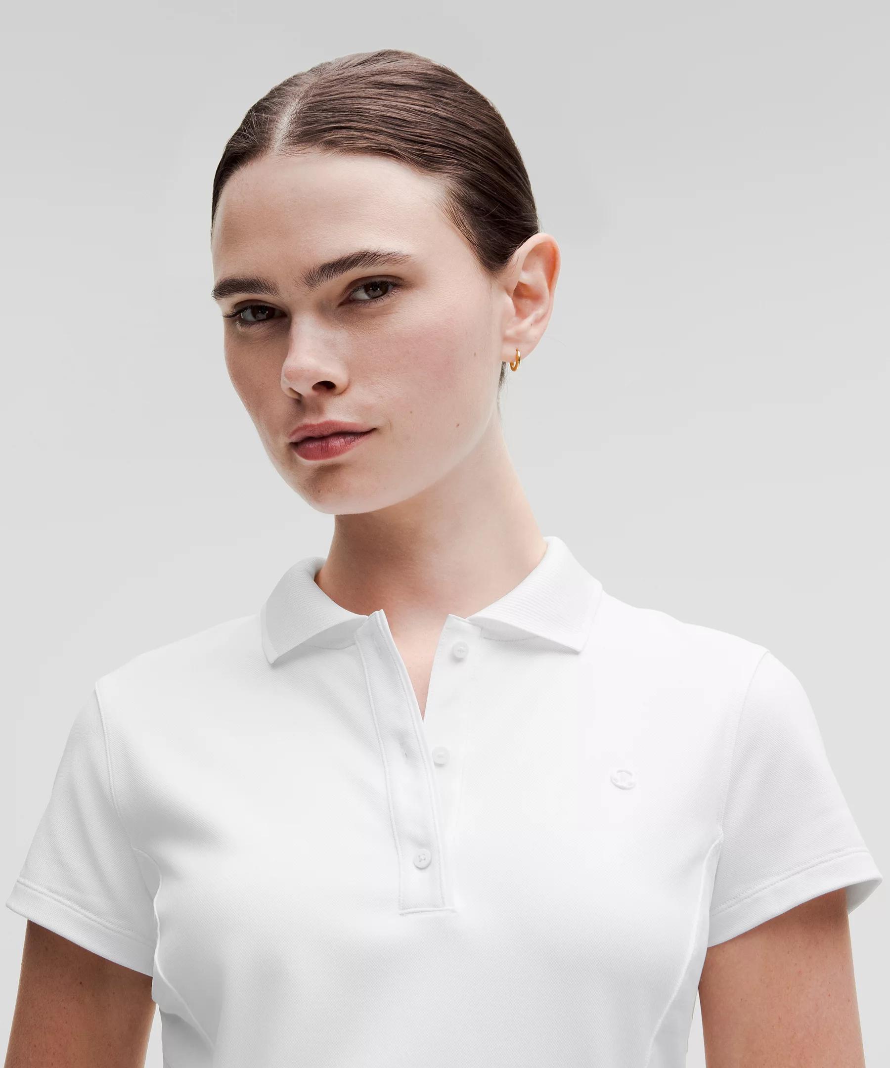 Short-Sleeve Polo Dress Product Image