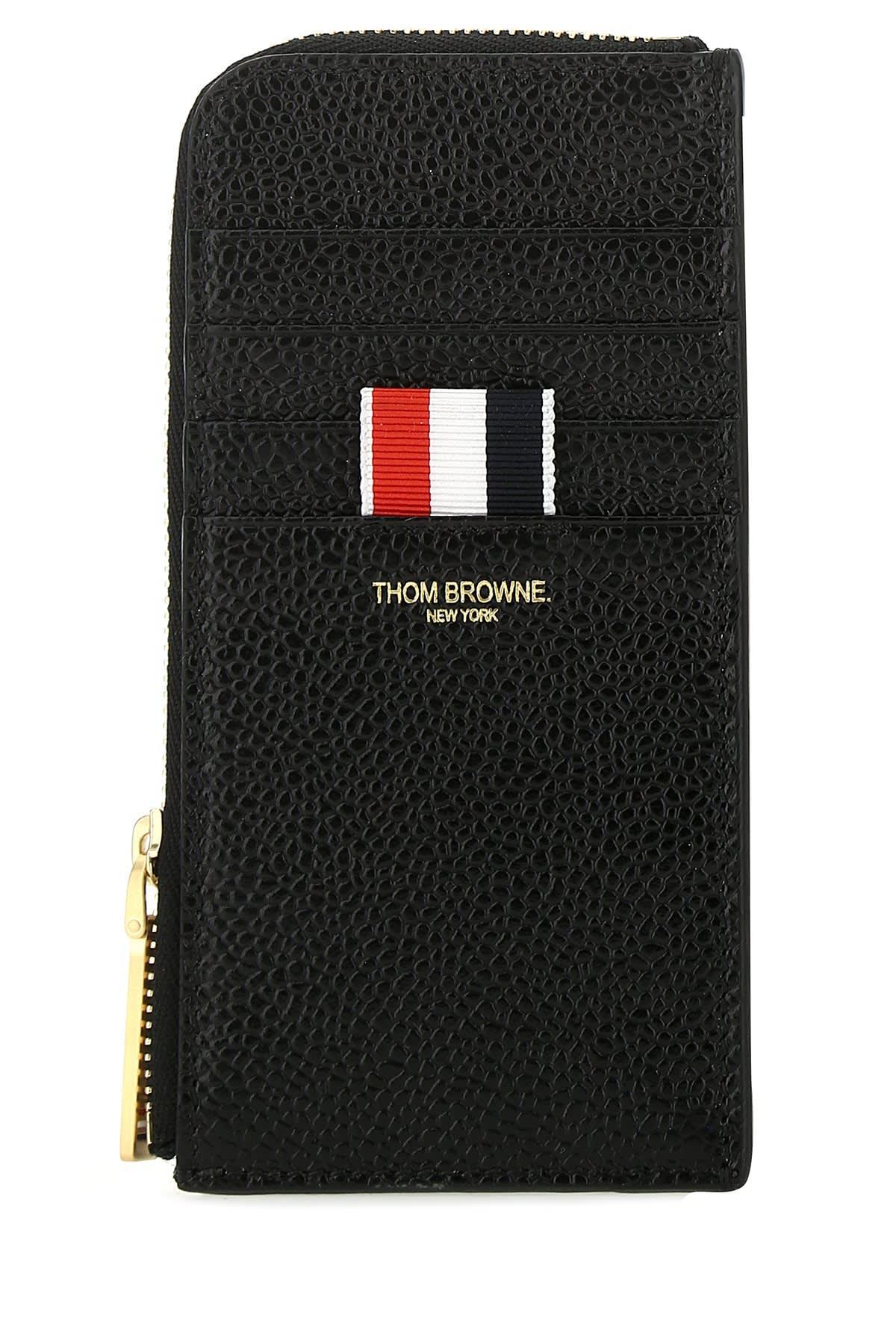 THOM BROWNE Card Holder In Black Product Image