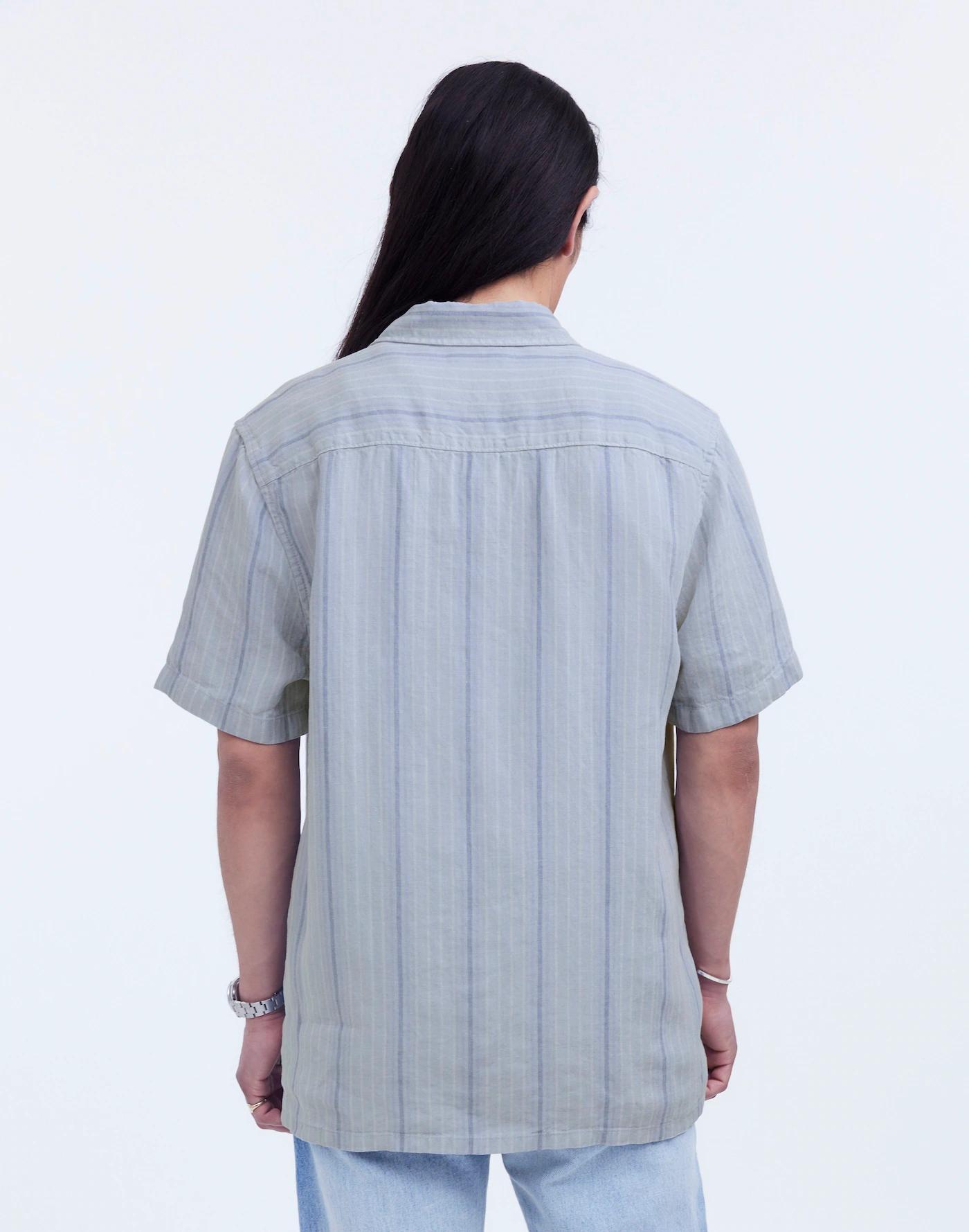 Easy Short-Sleeve Shirt in Linen Product Image
