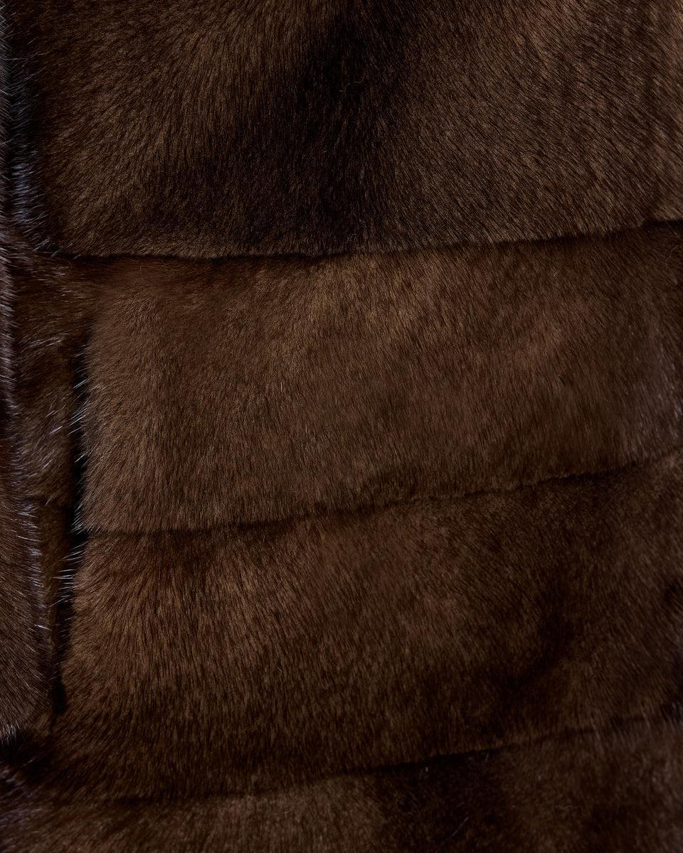 Mink Jacket with Horizontal Hem Product Image