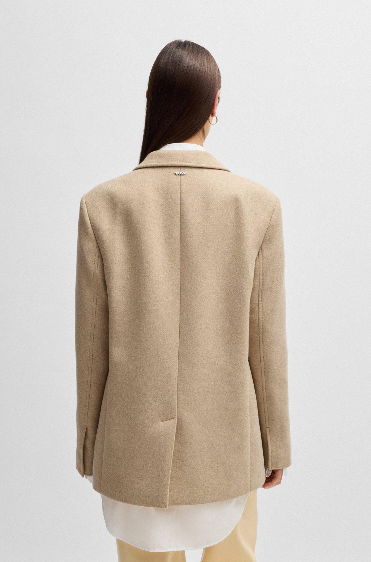 Oversize-fit blazer in melange wool Product Image