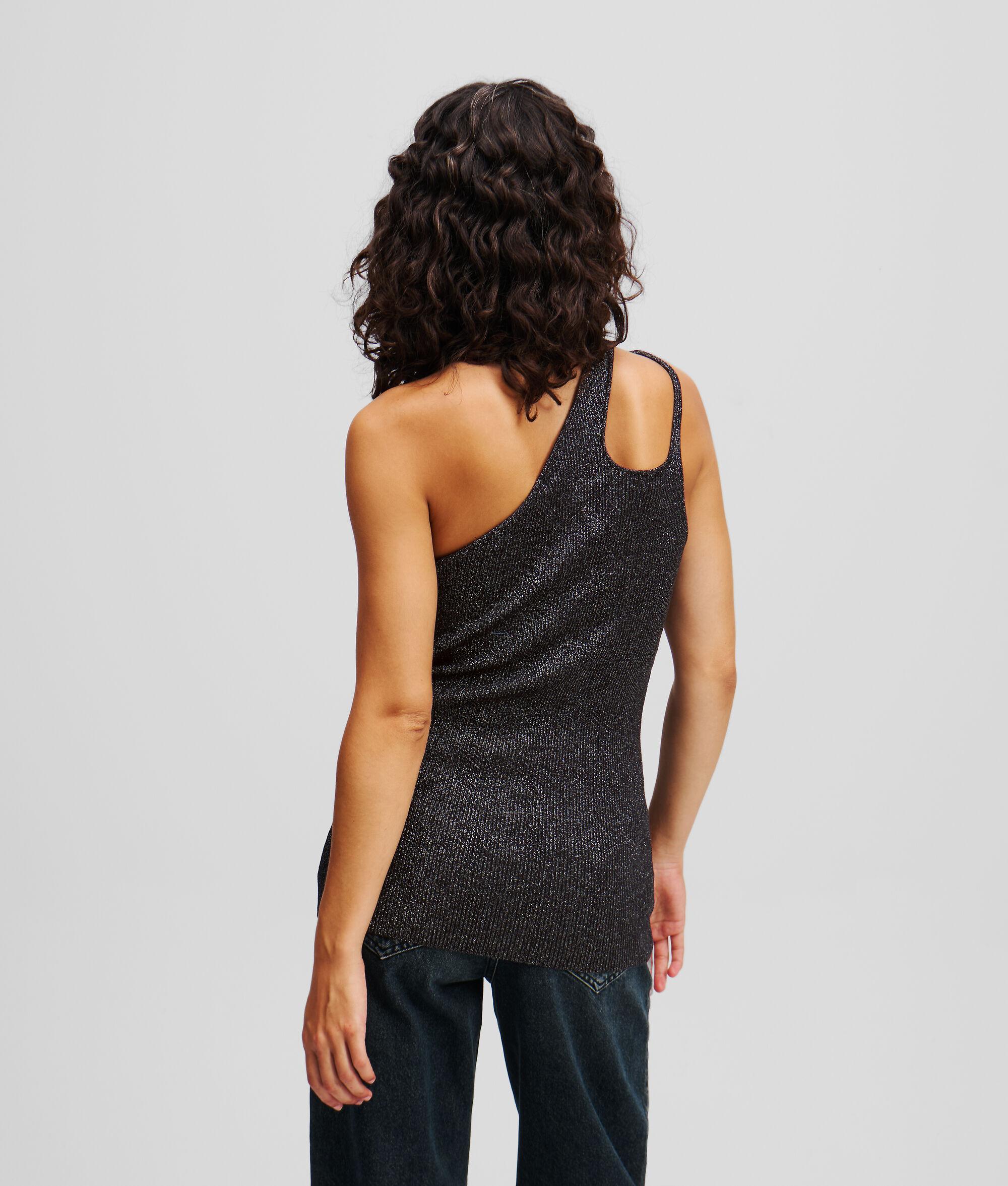 METALLIC ONE-SHOULDER TOP Product Image
