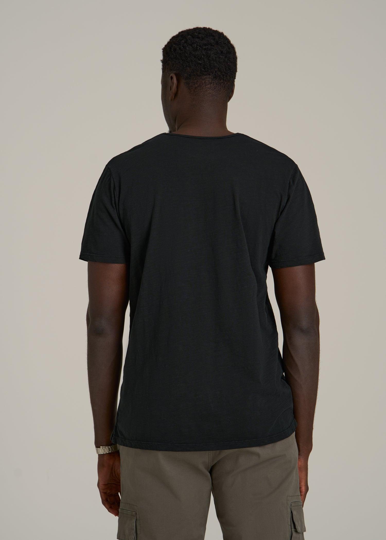 REGULAR-FIT Slub Tee for Tall Men in Charcoal Male Product Image