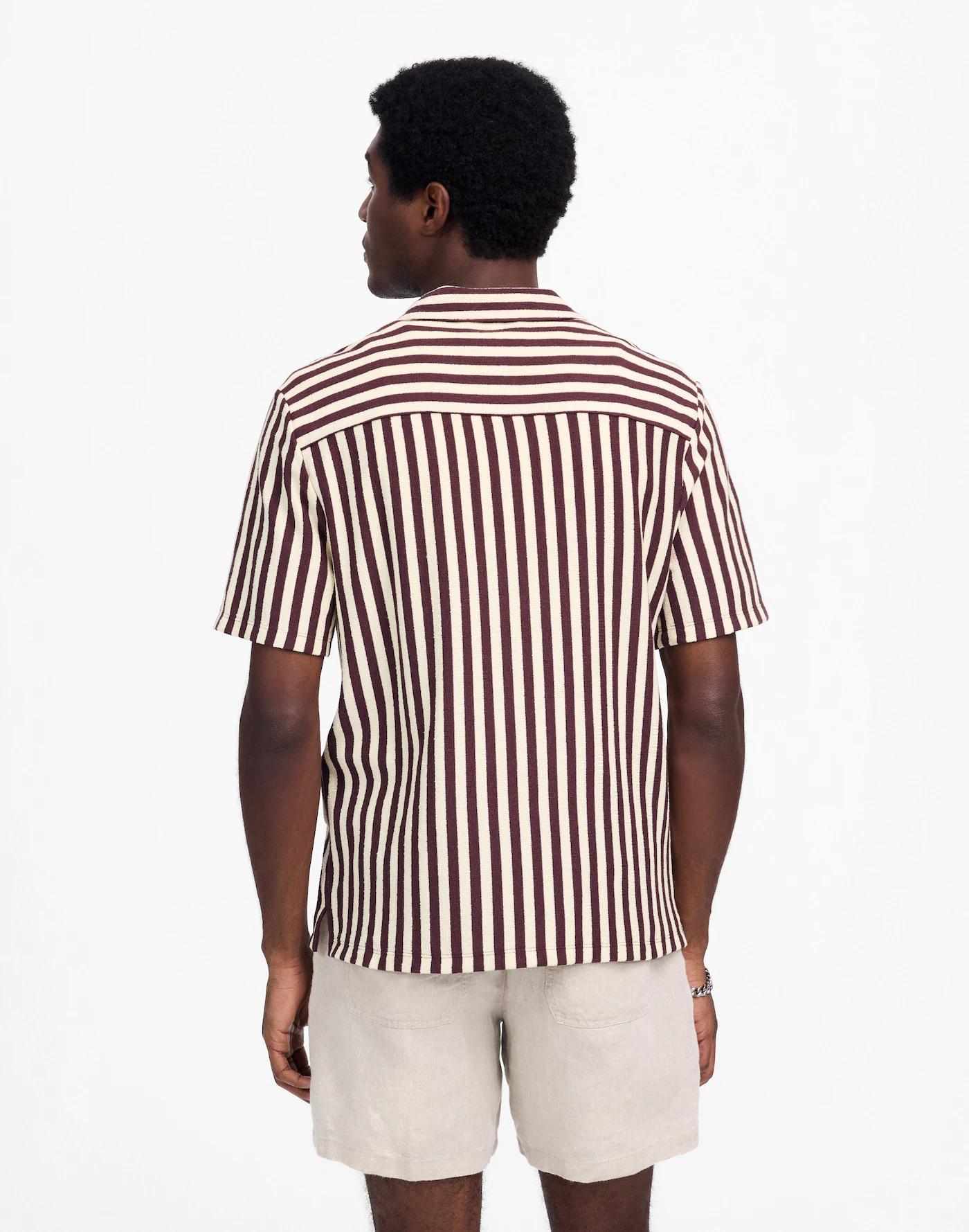 The Textured Knit Camp-Collar Shirt Product Image