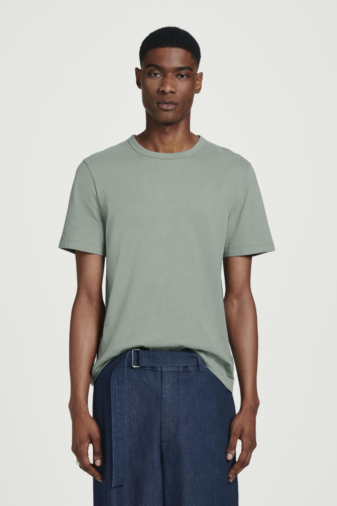 REGULAR LIGHTWEIGHT BRUSHED-COTTON T-SHIRT Product Image