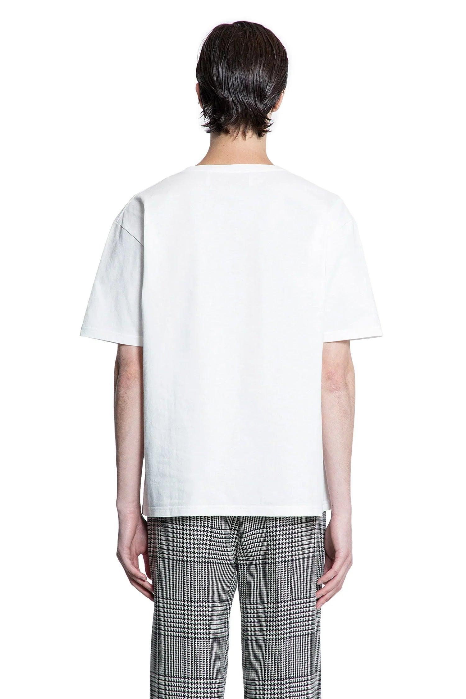 VALENTINO Mens Avorio Logo-print Crew-neck Cotton-jersey T-shirt Product Image