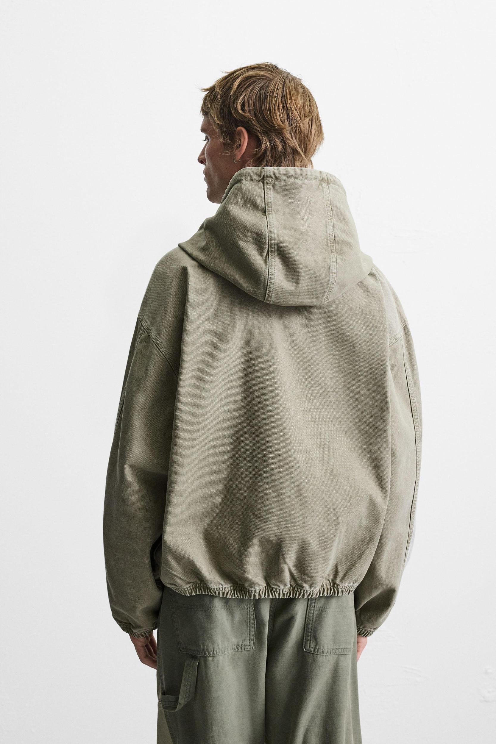 WASHED HOODED JACKET Product Image