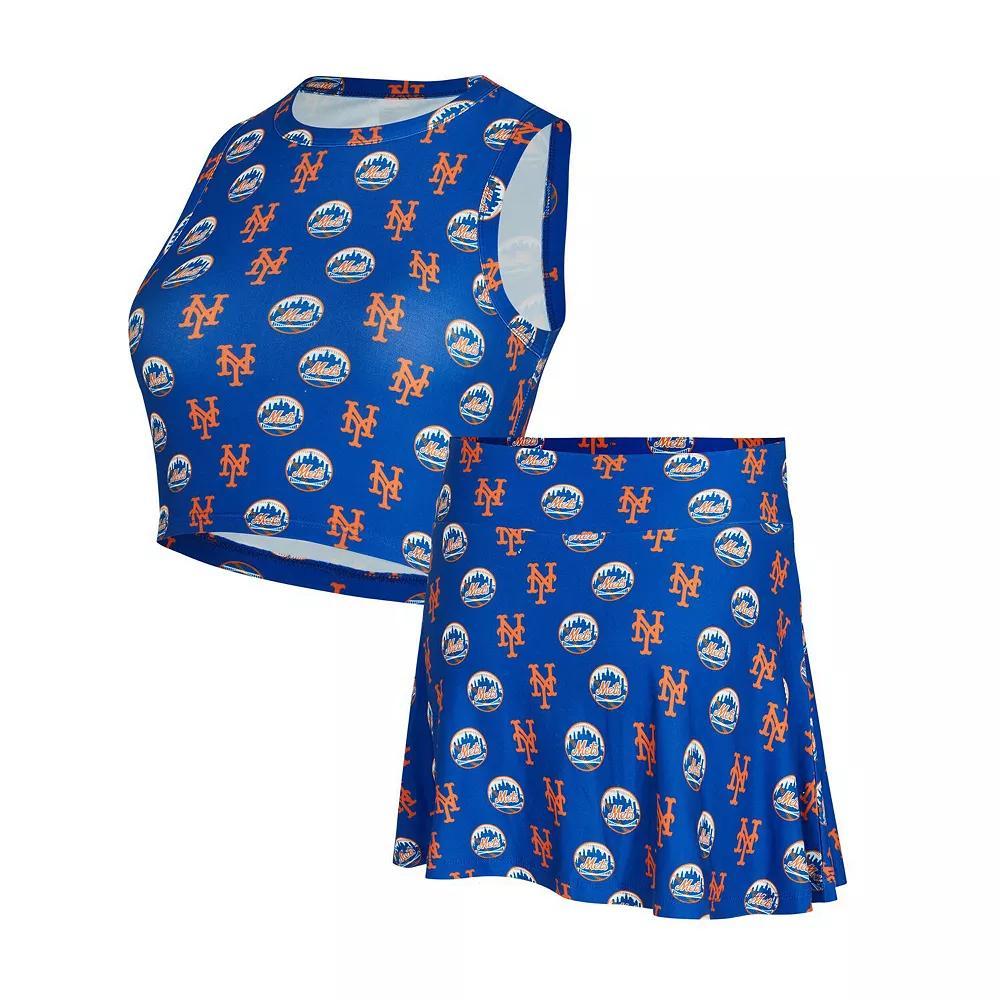 Women's Concepts Sport Royal New York Mets Knit Tank Top & Skort Set,  Product Image