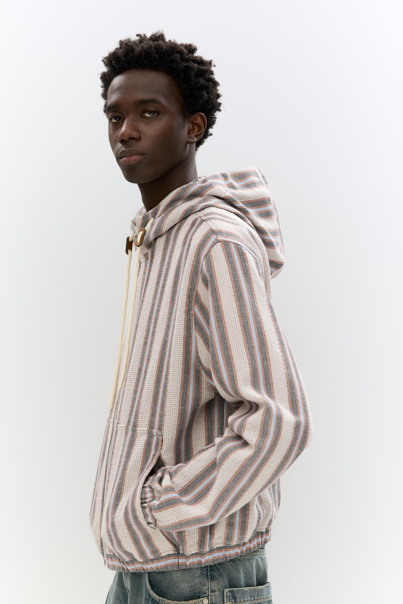 Striped rustic jacket Product Image