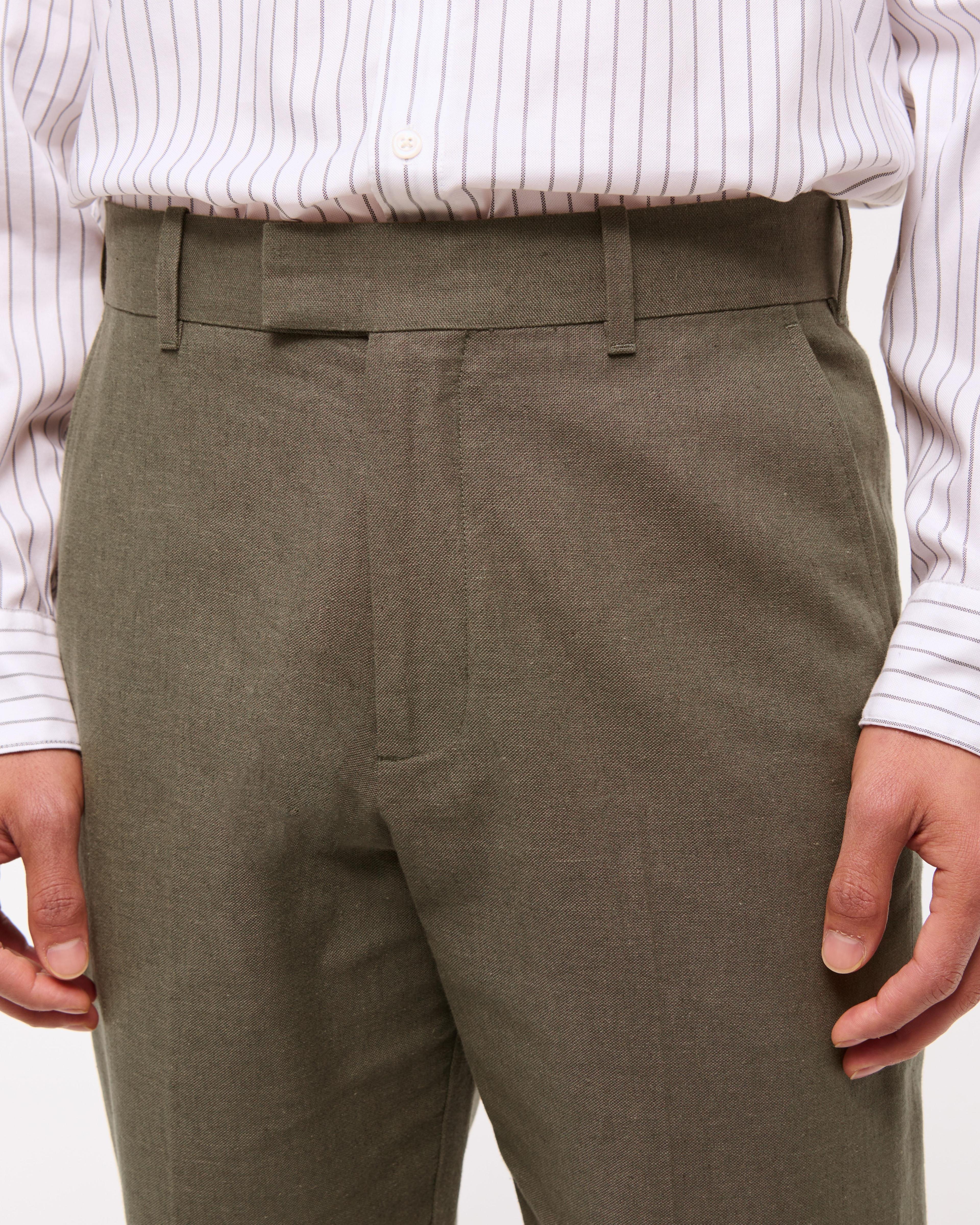 The A&F Collins Linen-Blend Suit Pant Product Image