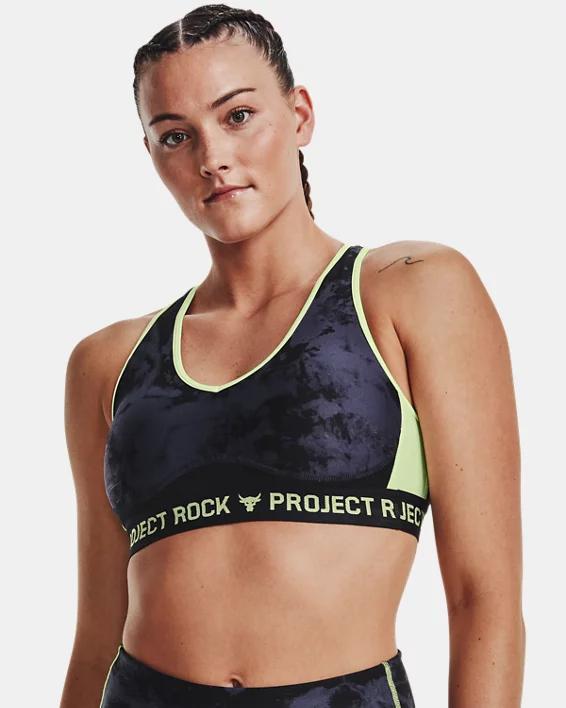 Women's Project Rock Crossback Printed Sports Bra Product Image