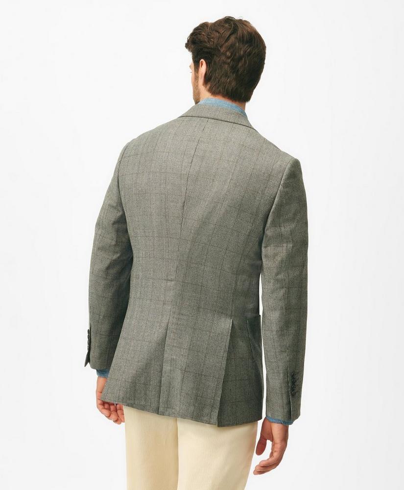 Classic Fit Overcheck Sport Coat in Flannel Merino Wool Product Image