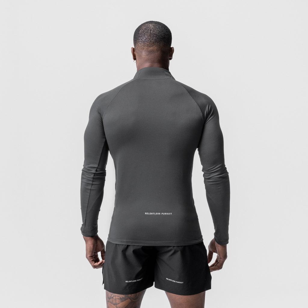 0725. Core Fitted Quarter Zip - Black Product Image