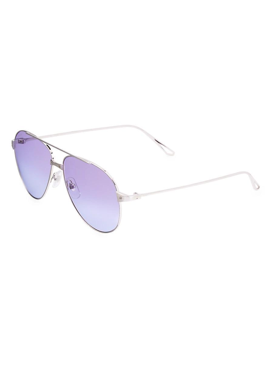 Santos Screw Metal Aviator Sunglasses Product Image