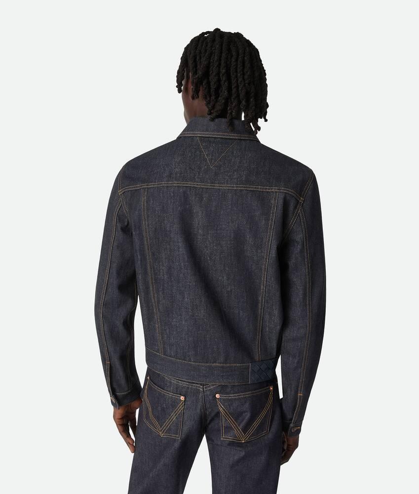 Men's Raw Indigo Denim Jacket in Indigo Product Image