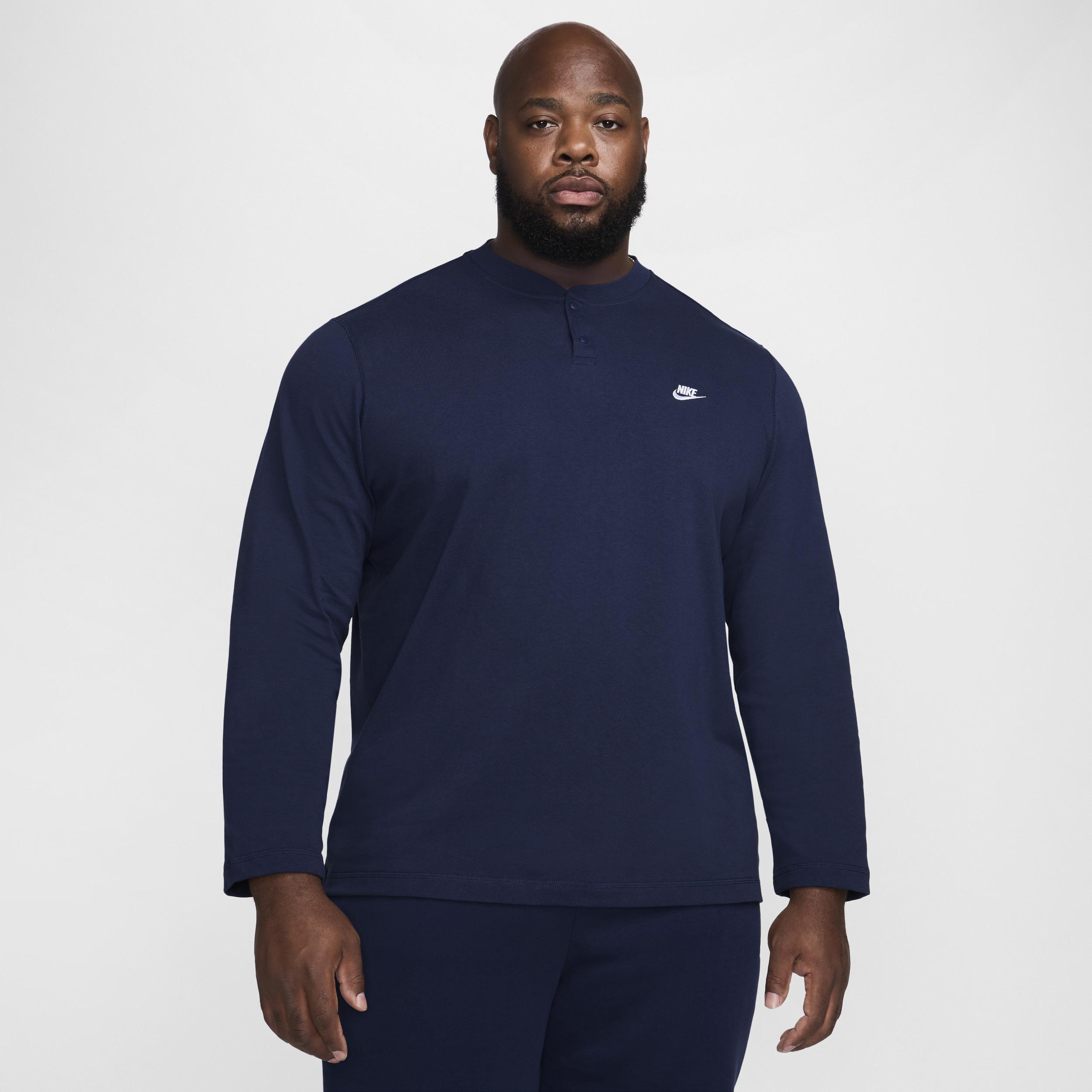 Nike Club Men's Long-Sleeve Henley Product Image