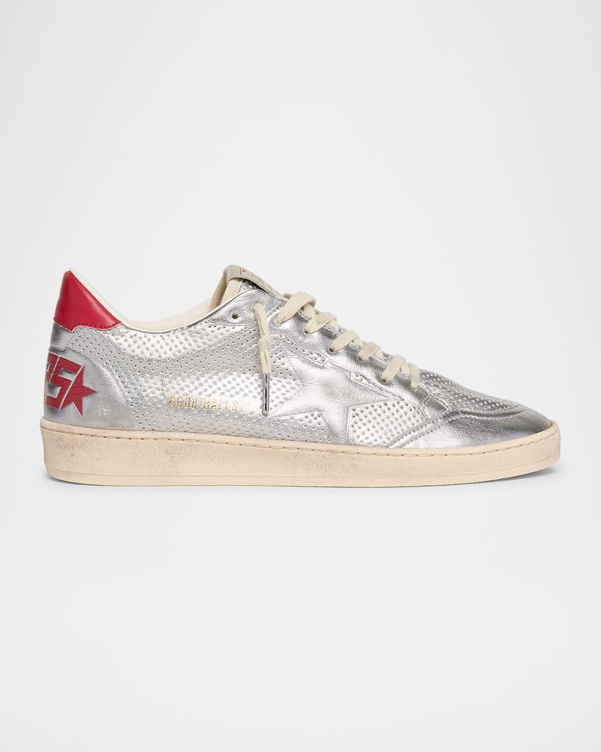 Men's Ball Star Metallic Low-Top Sneakers Product Image