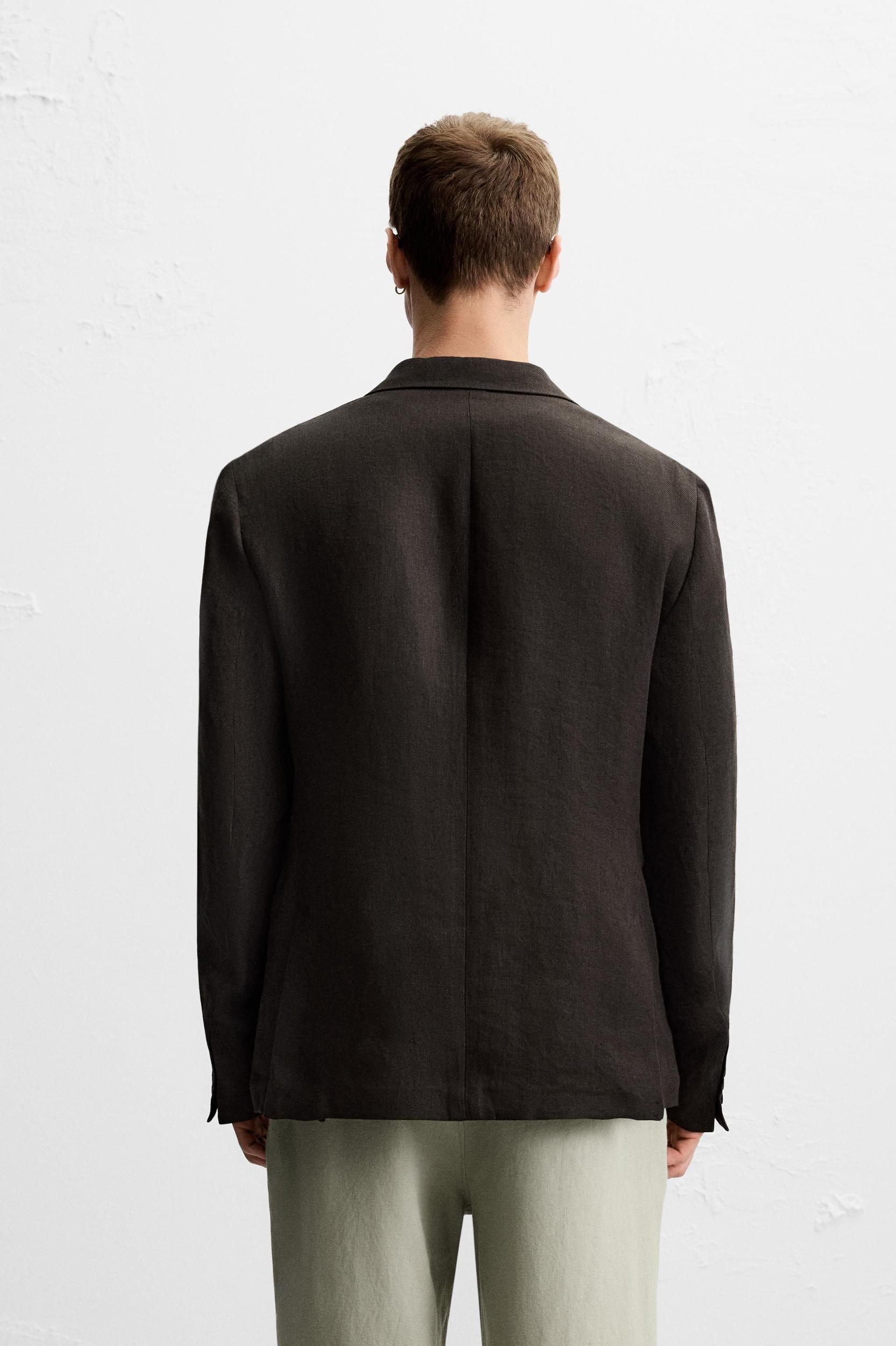 100% LINEN BLAZER Product Image