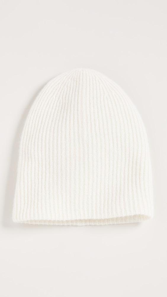 White + Warren Cashmere Plush Rib Beanie | Shopbop Product Image