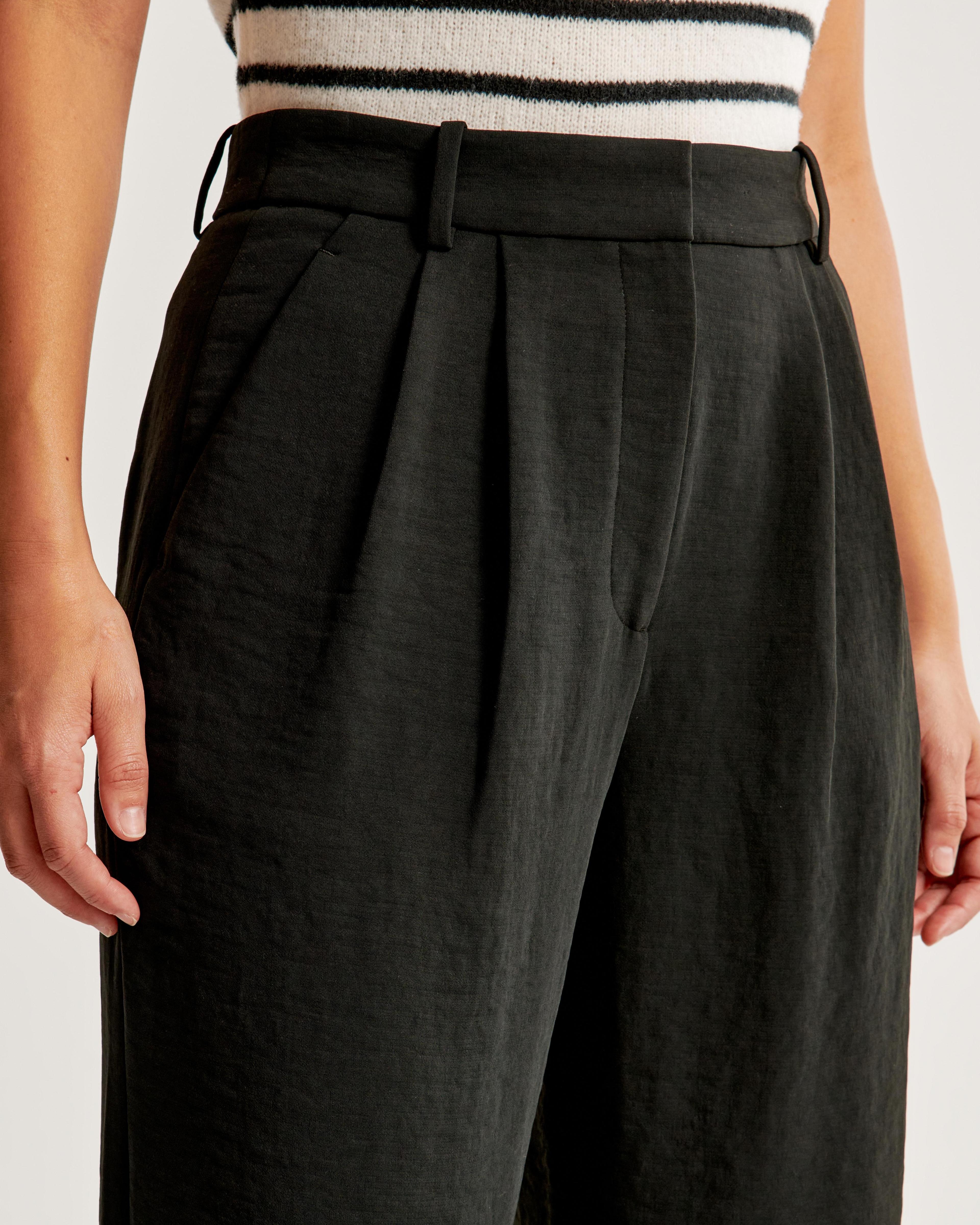 Curve Love A&F Sloane Tailored Premium Crepe Pant Product Image