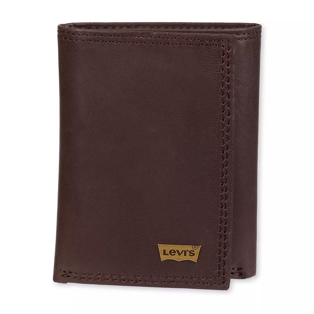Men's Levi's® RFID Extra Capacity Trifold Wallet, Brown Product Image